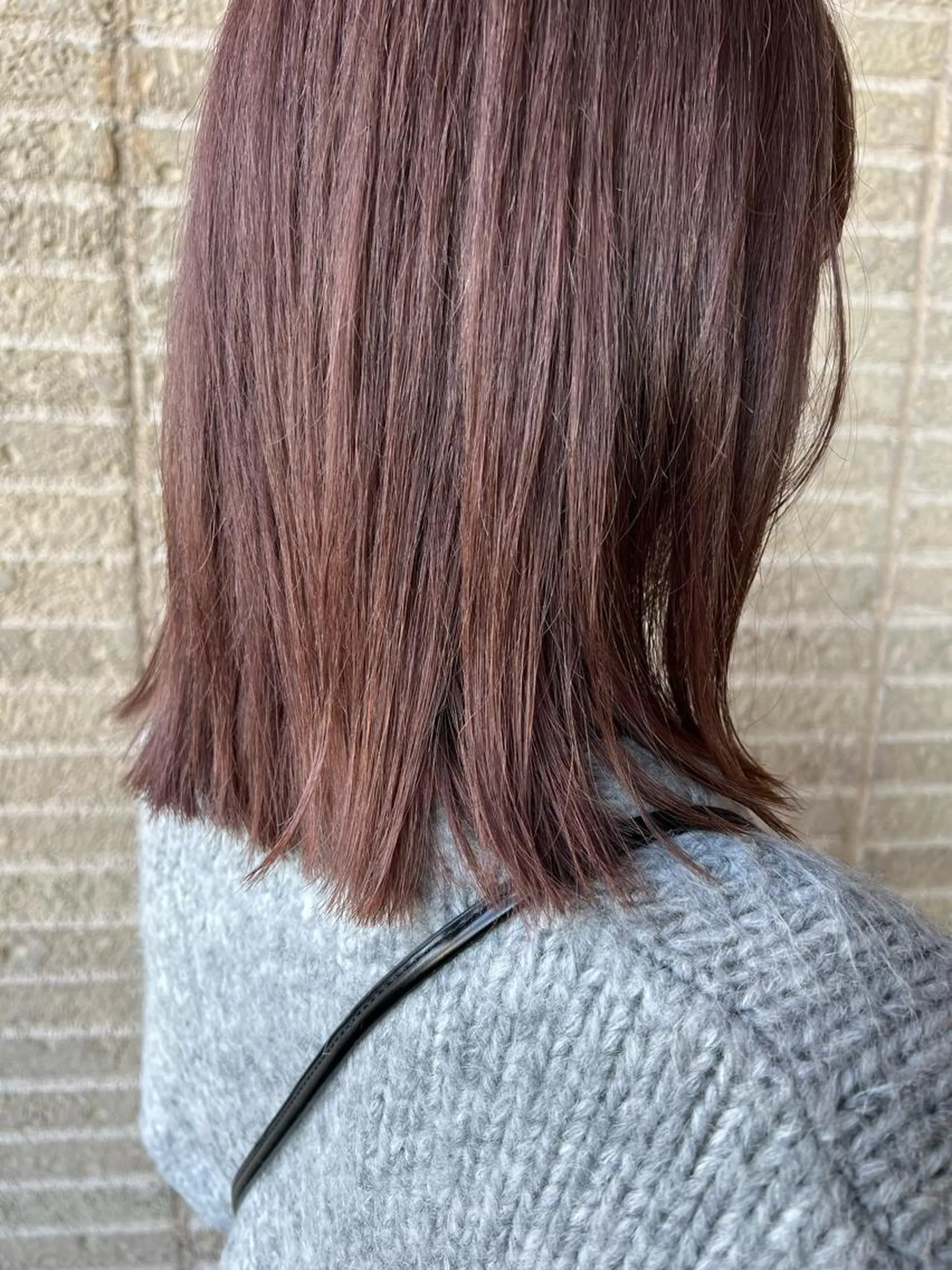 ミディアム カラー ヘアアレンジ カット ヘアカラー トリートメント 加藤 綾華のヘアスタイル