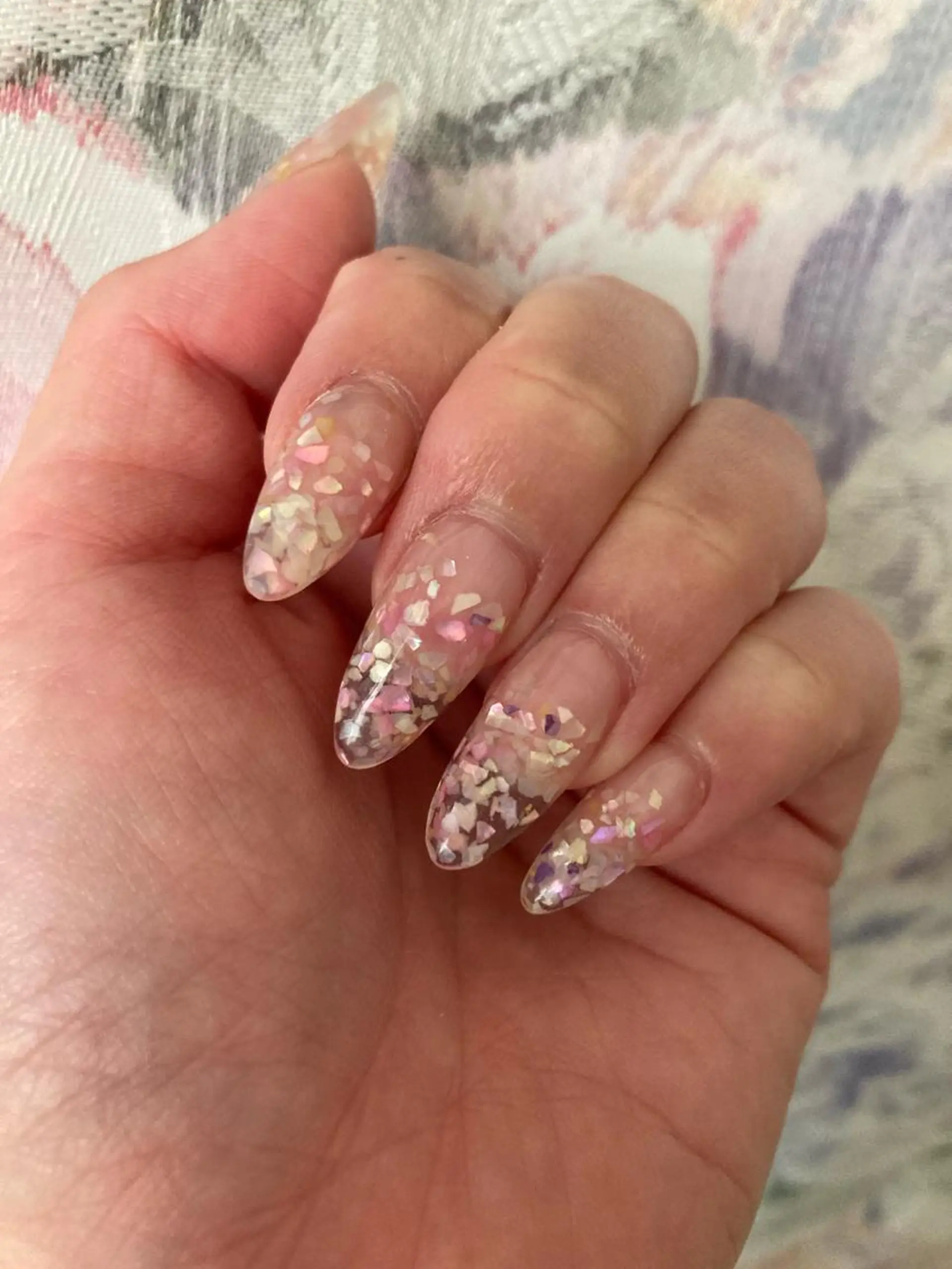 ネイル 桜ネイル キラキラネイル 春ネイル chii nailのネイルデザイン