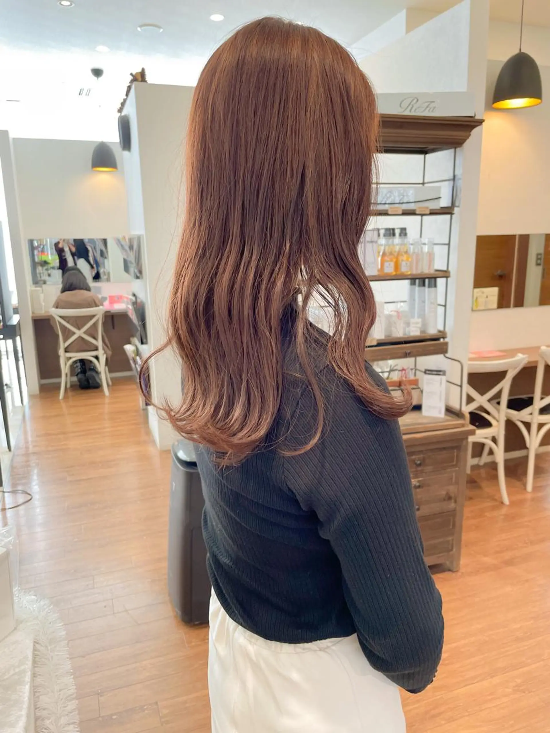 ロング カラー ベージュカラー ブリーチ ミルクティーベージュ ブリーチなしカラー 髪質改善/ブリーチ 田代 龍我のヘアスタイル