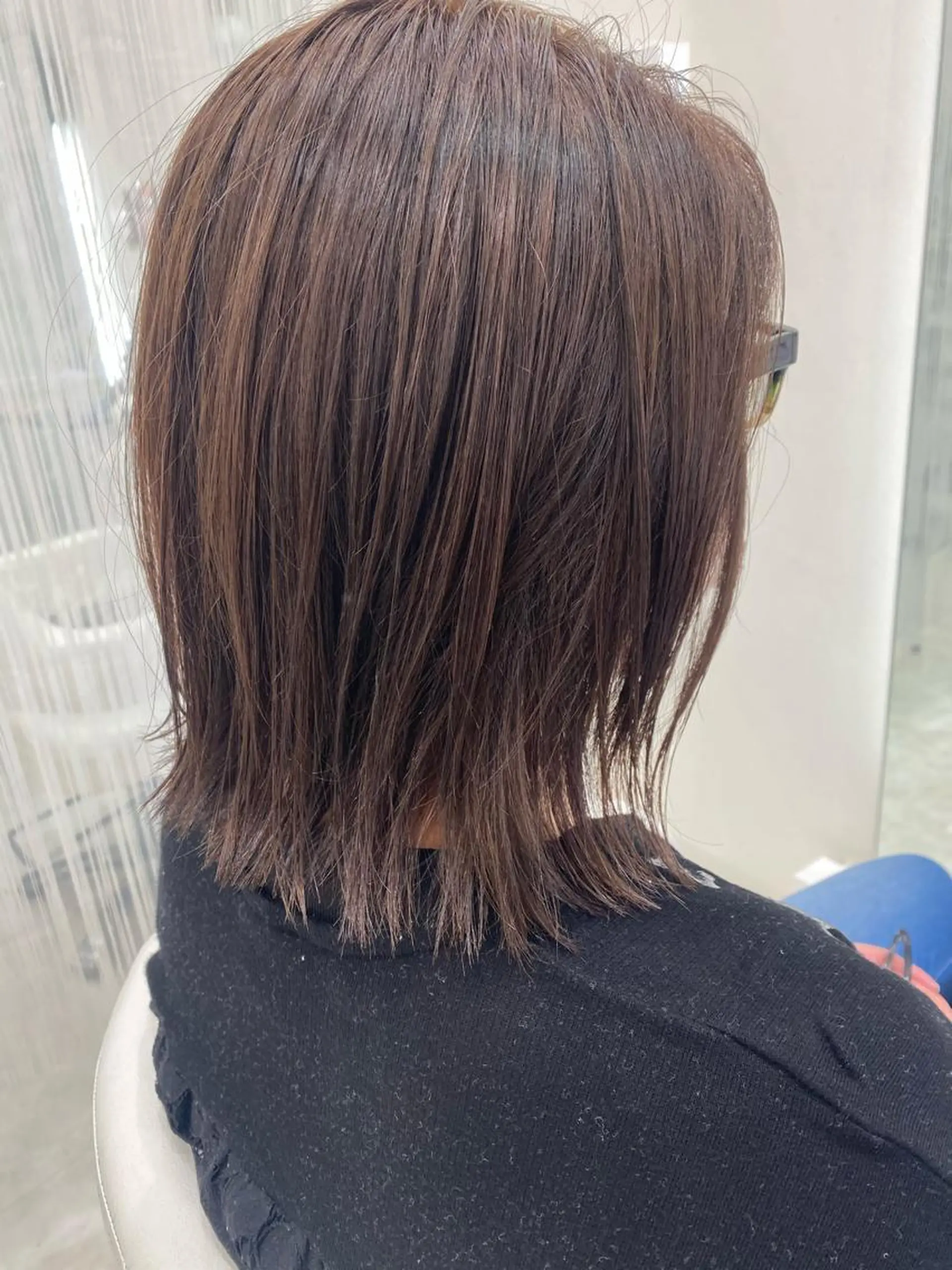 ミディアム カラー イルミナカラー 外ハネヘア hair Freak所属・佐藤 祥太のヘアスタイル