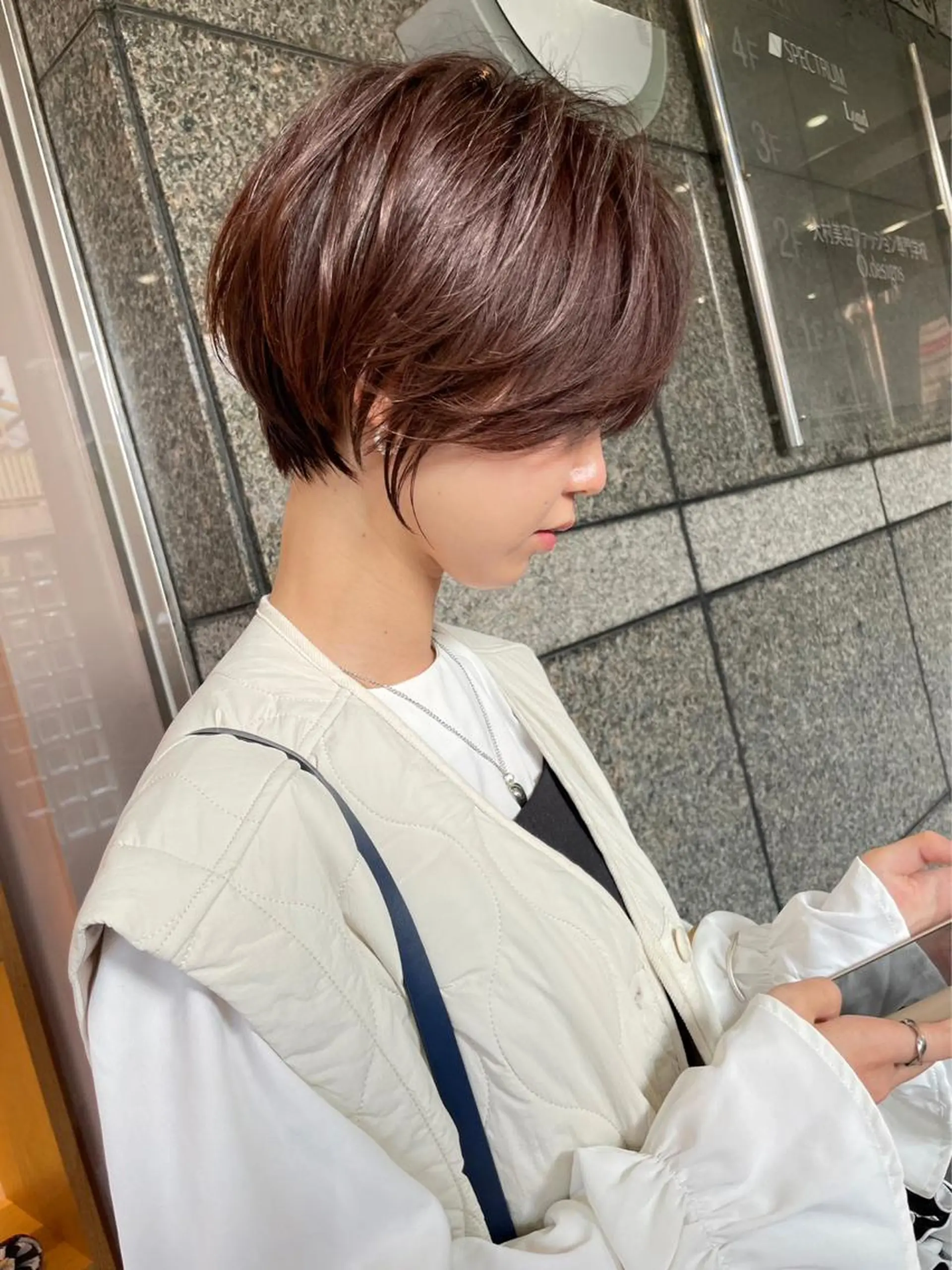 ショート カラー 🎀大川 錬🎀 ブリーチなしWカラーのヘアスタイル