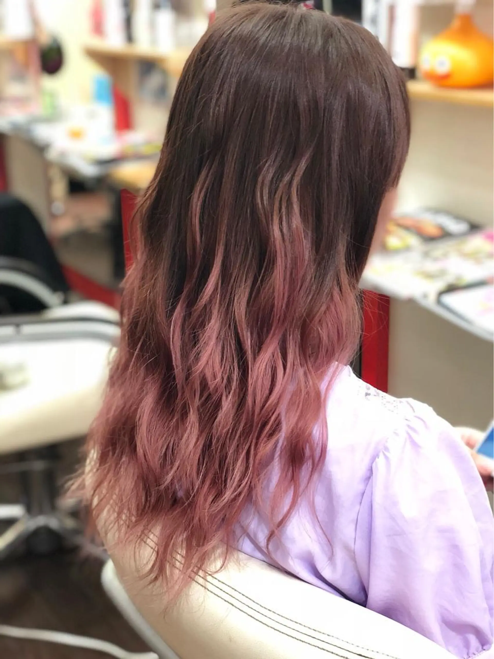 ロング ヘアカラー たけい ゆうきのヘアスタイル