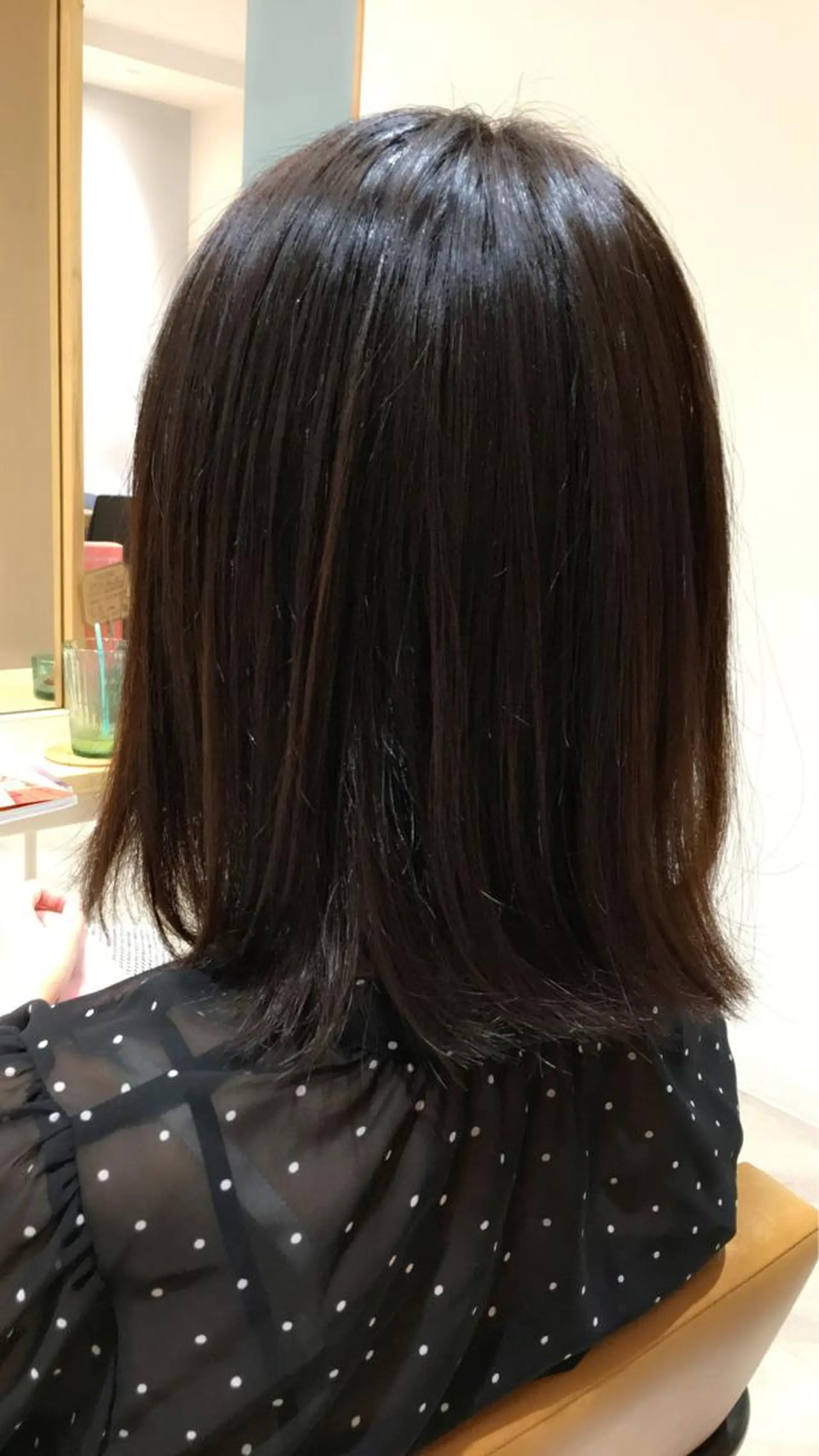 ミディアム カラー ブラウンカラー ナチュラルブラウン 大石 祐那のヘアスタイル