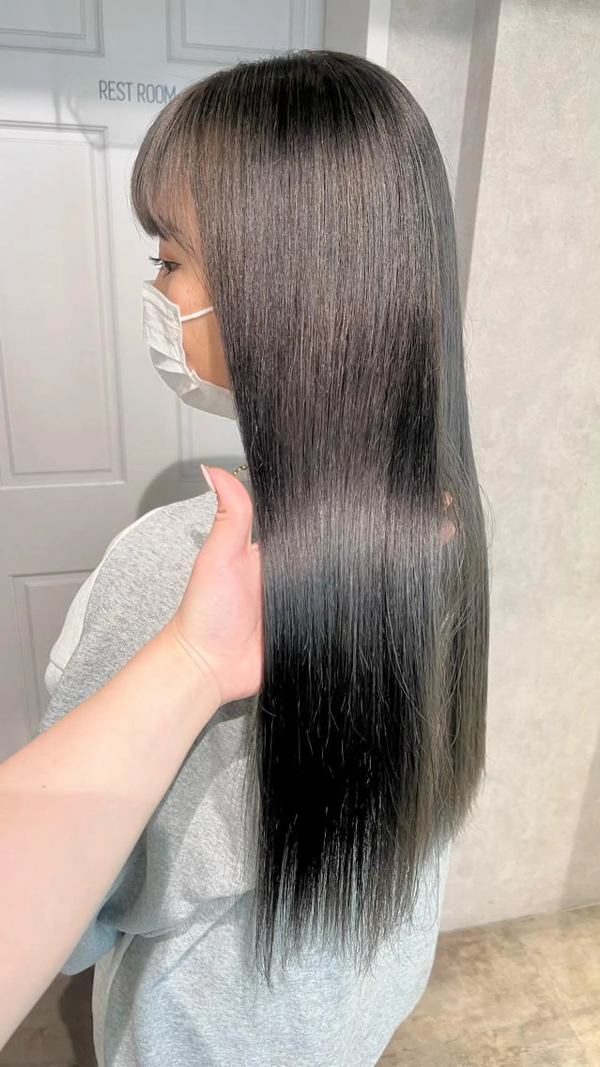 ロング カラー カット ヘアカラー トリートメント ｻﾄｳﾐﾉﾘ韓国ヘア 韓国メンズヘアのヘアスタイル