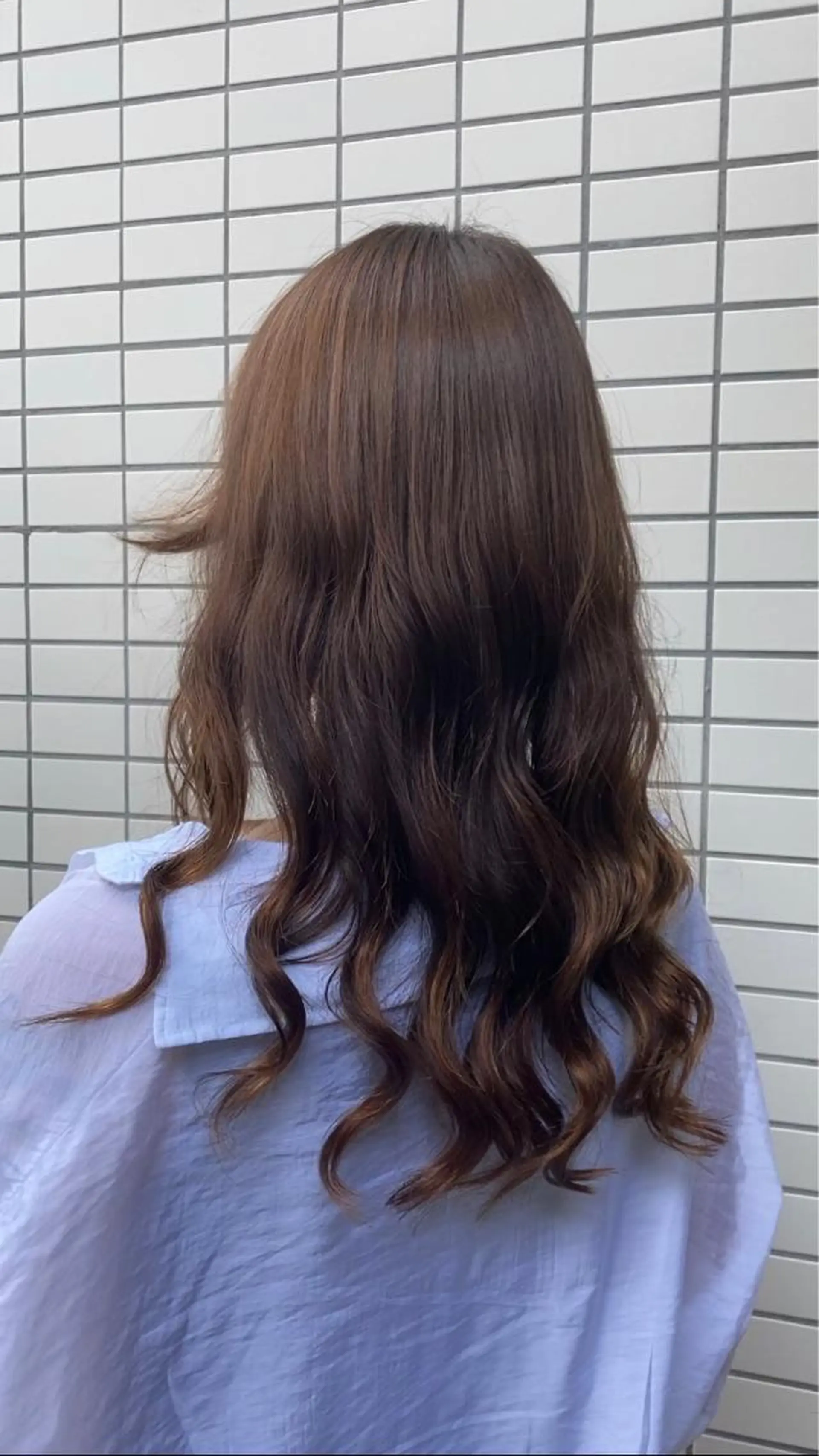 ロング ヨシンモリ 韓国風ヘア カット ヘアー・クロマチックノート所属・杣澤 詩乃のヘアスタイル