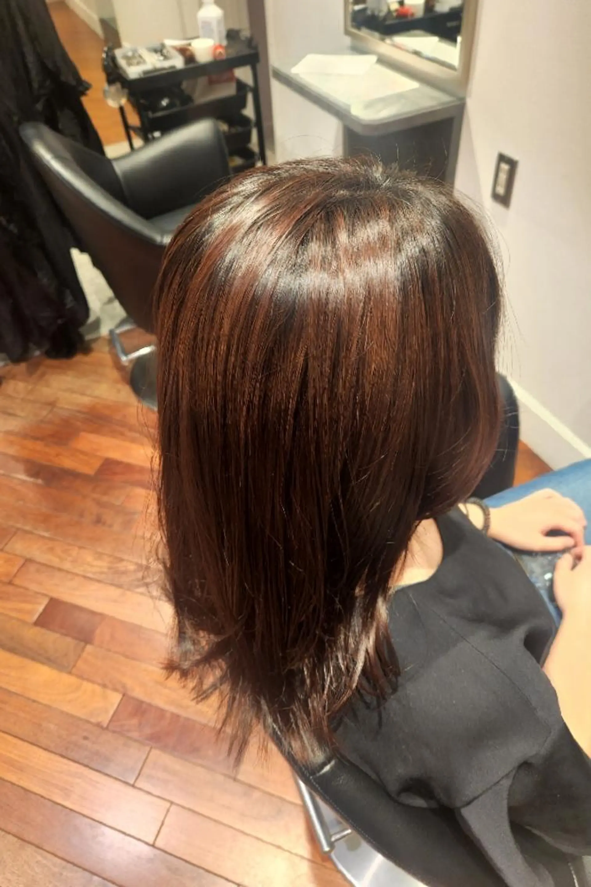 カラー ブリーチ ハイライトカラー ショートパーマ🌀 小田　なつめのヘアスタイル