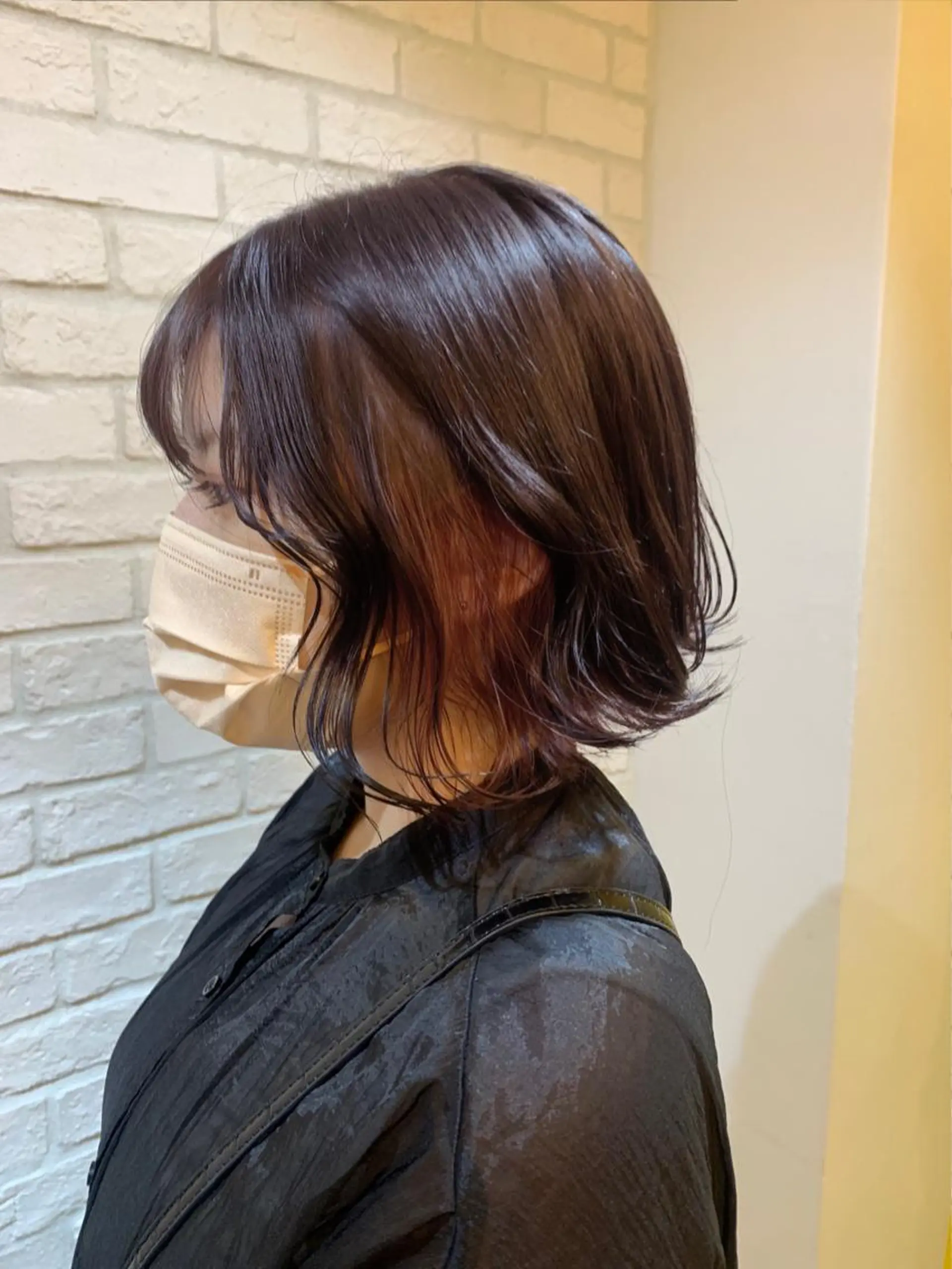 セミロング カラー ヘアアレンジ ブリーチなし/ レイヤー🌿runaのヘアスタイル