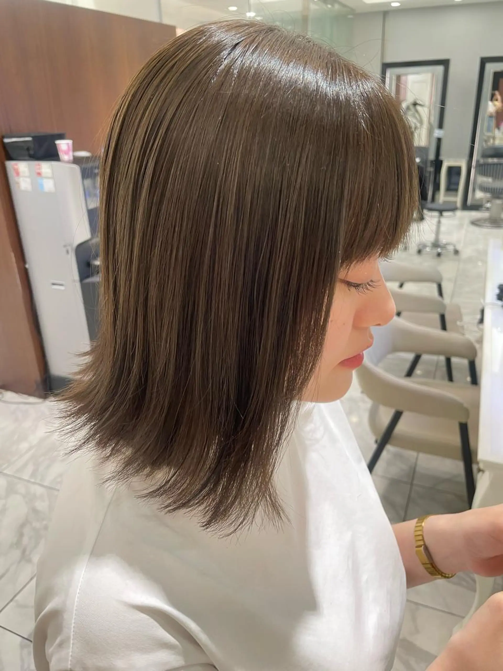 ミディアム 韓国風パーマ/ヘア セット/店長みづきのヘアスタイル