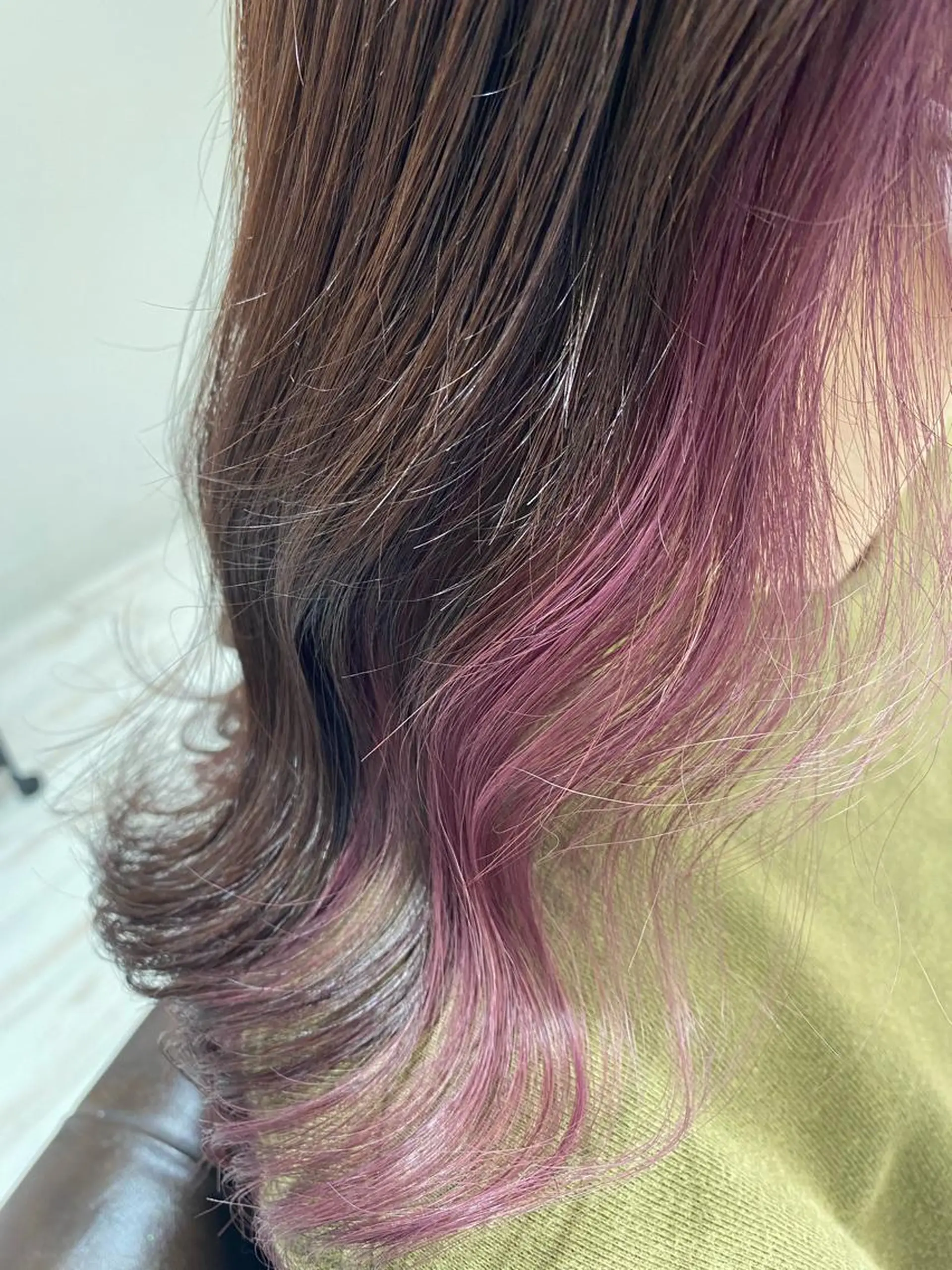 セミロング カラー ヘアアレンジ tomona. iのマツエク・マツパデザイン