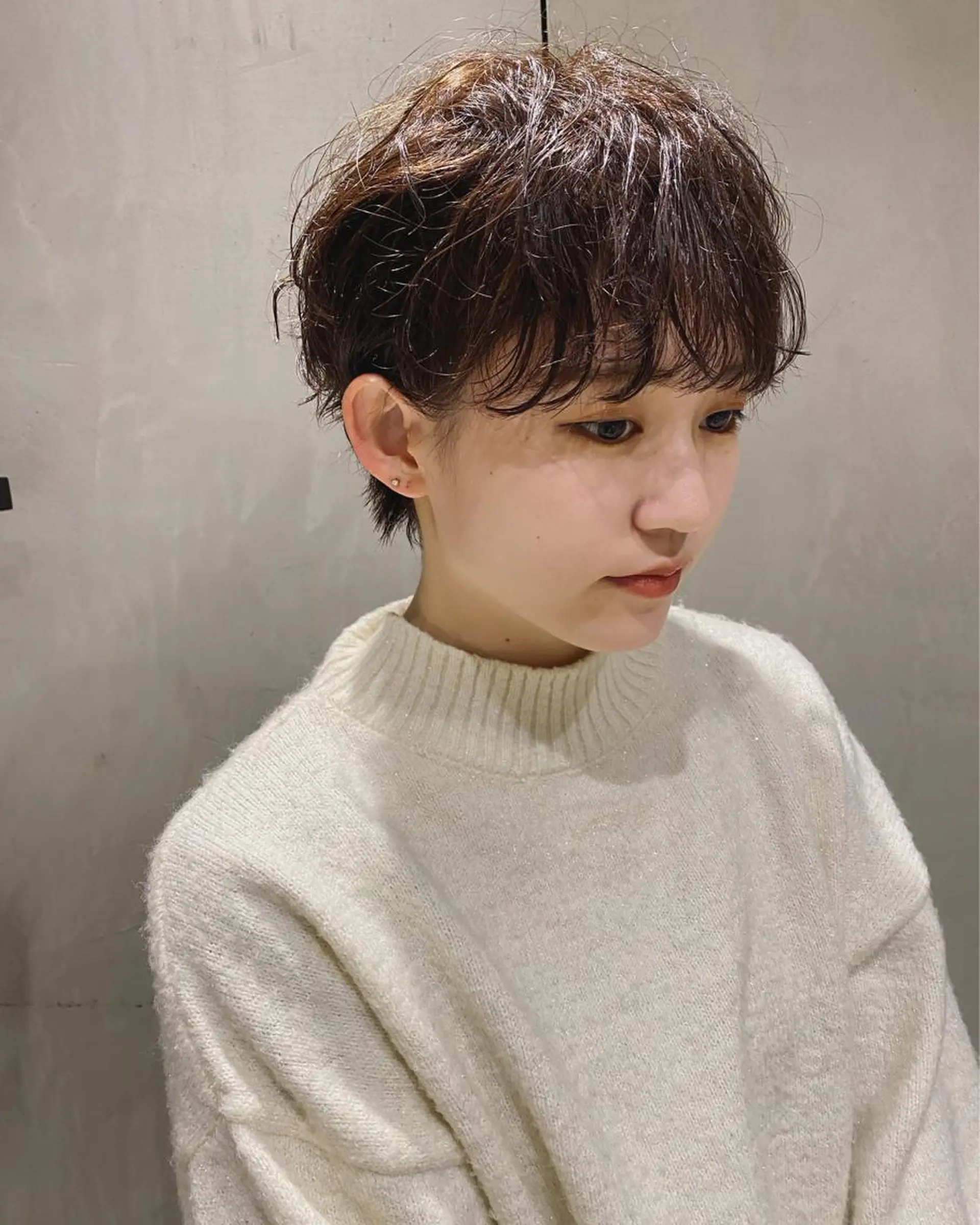 ショート カラー パーマ ショートヘア ショート・ボブ MIKUのヘアスタイル
