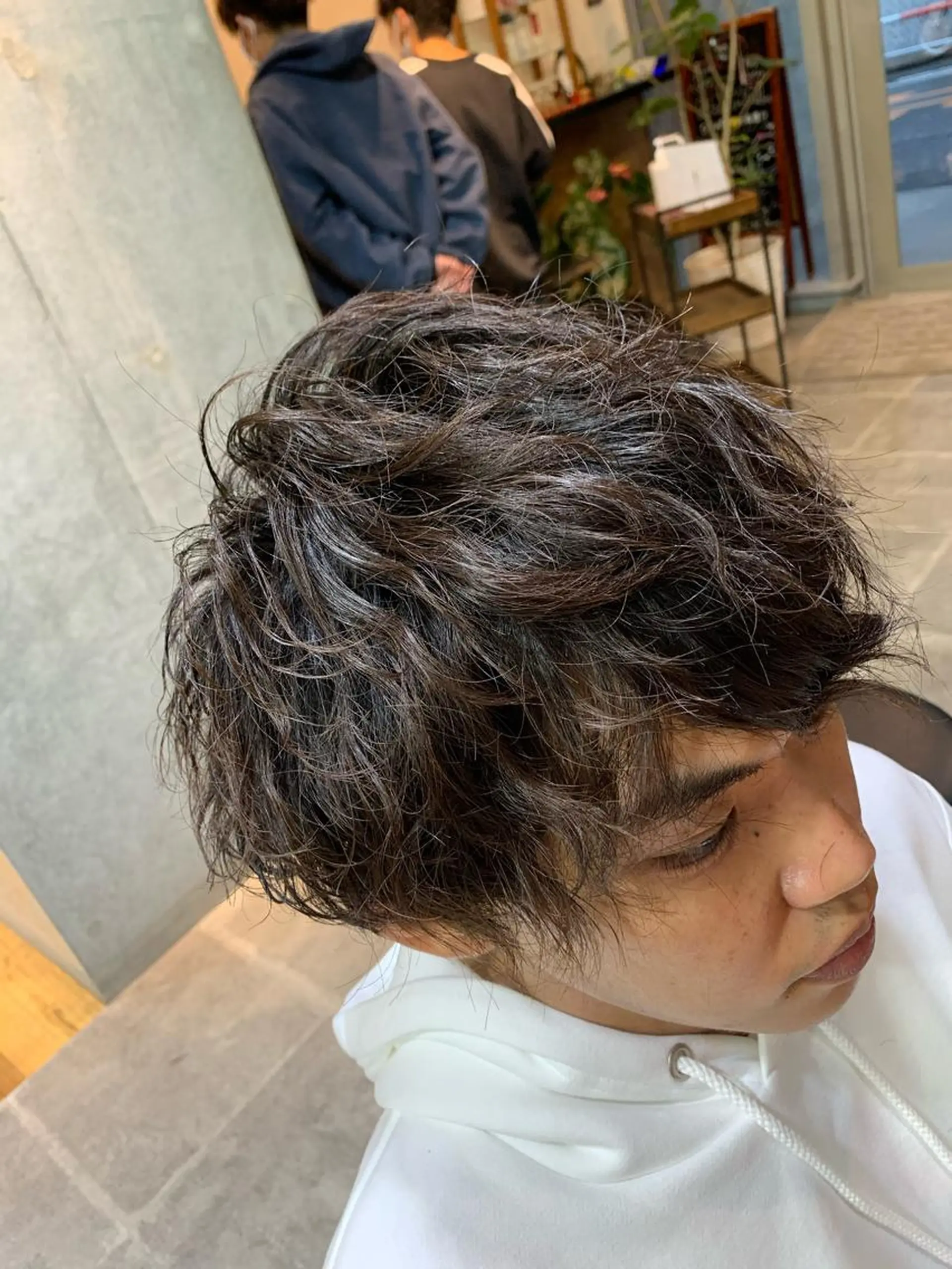 パーマ メンズ 天野 開のヘアスタイル
