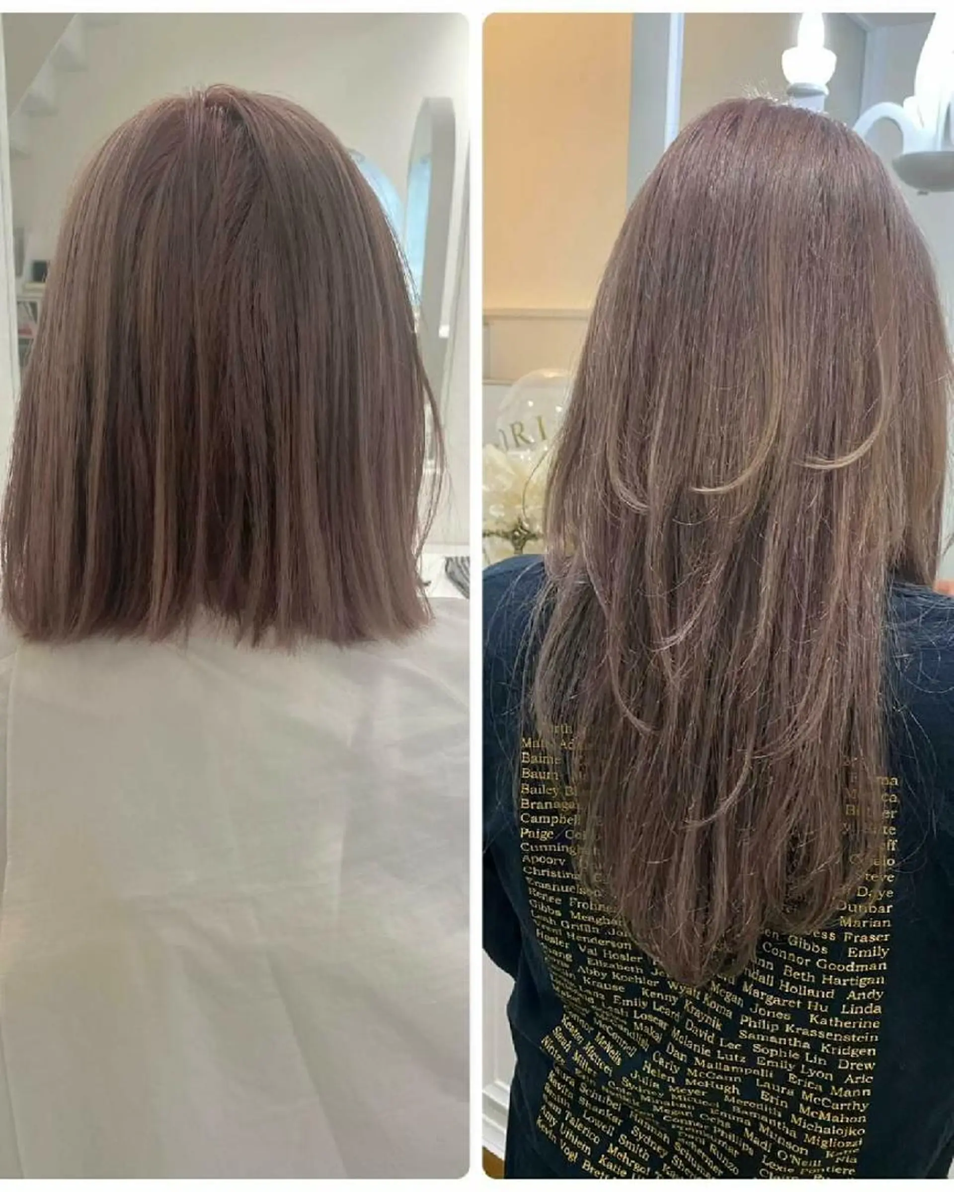 ロング デザインカット エクステ ロング ORIKA 美容室のヘアスタイル