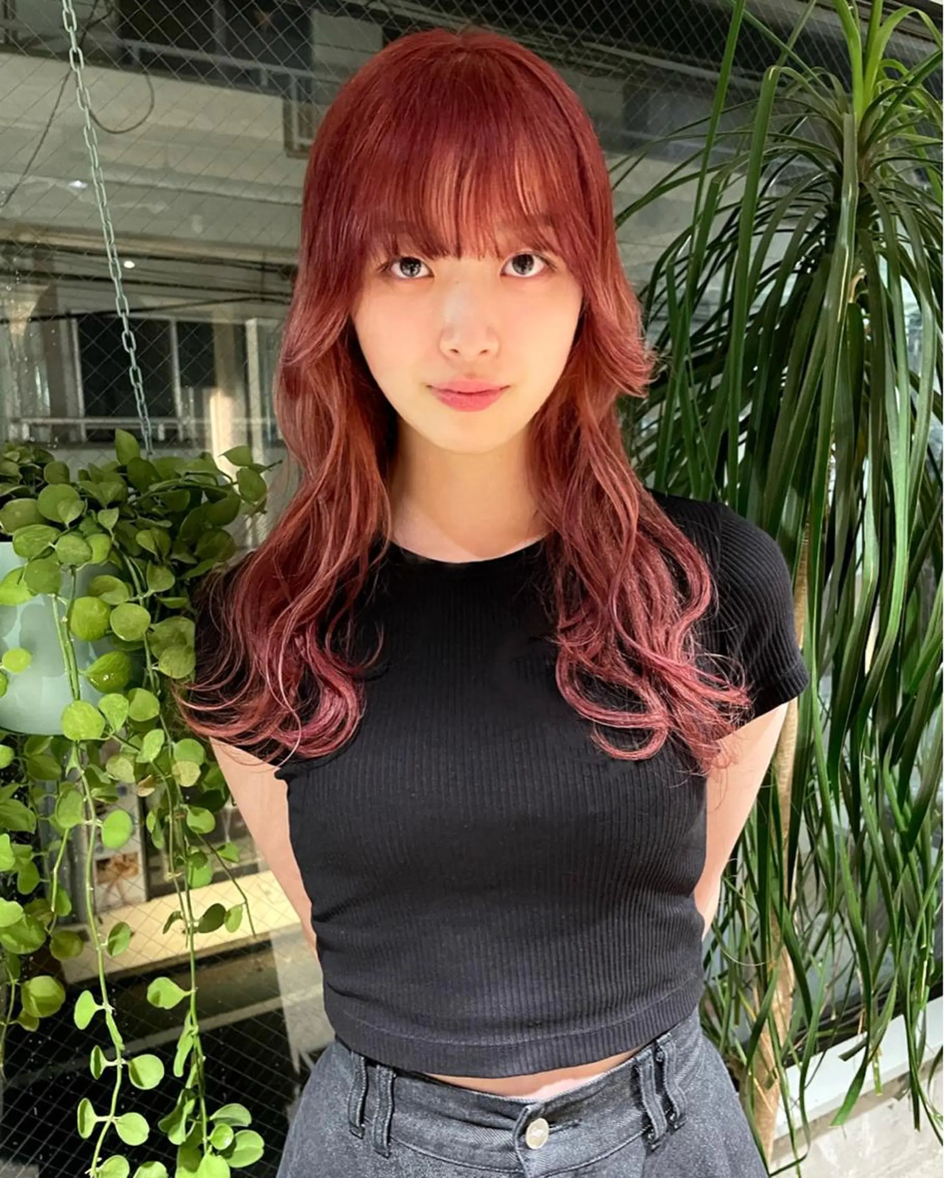 ロング カラー レイヤーパーマ🪐 伽羅のヘアスタイル