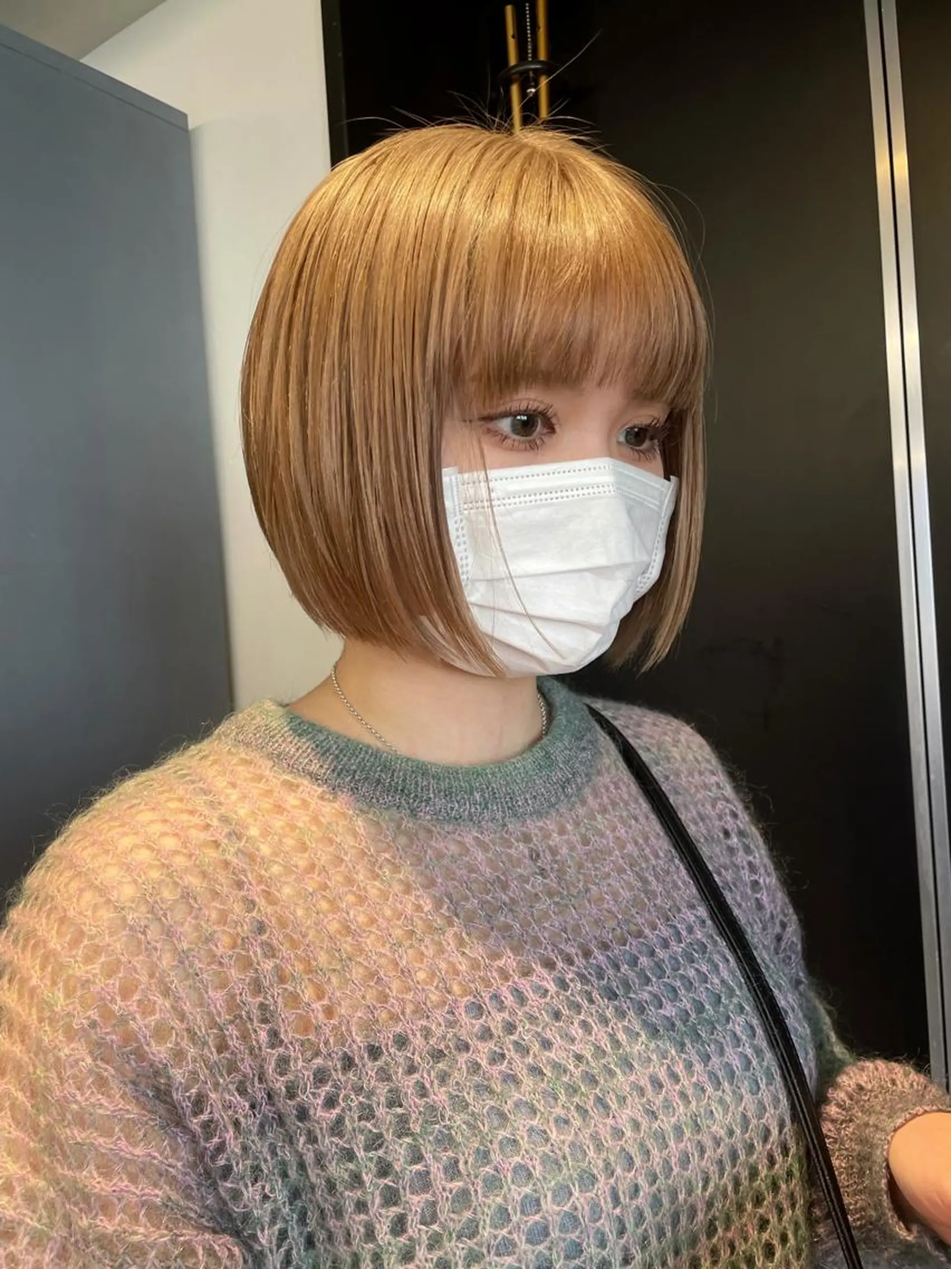 ショート ヘアカラー 梅田韓国ヘア kiara🩷彡のヘアスタイル