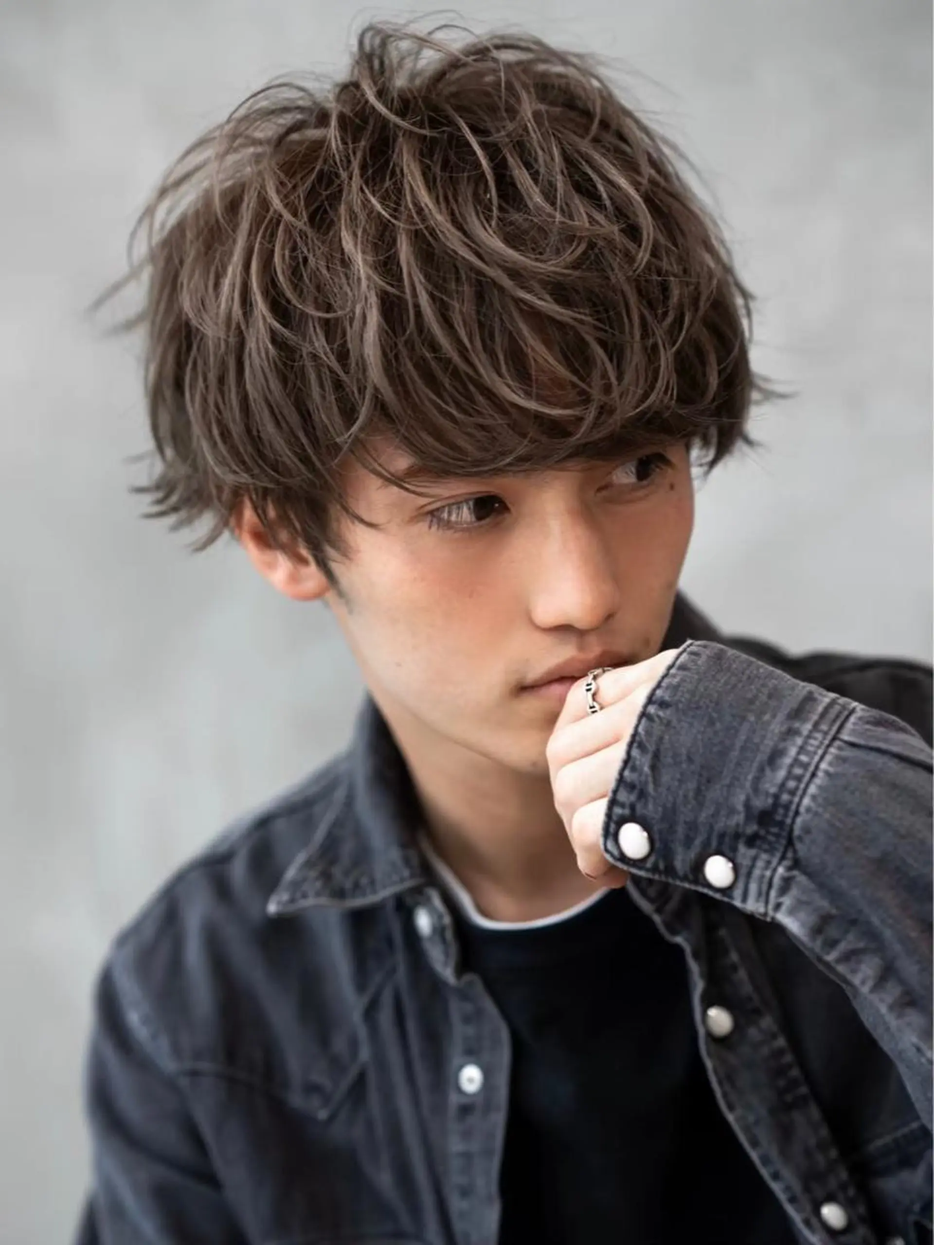 ショート カラー パーマ メンズ 波巻きスパイラルパー マ/シャドウパーマ駿のヘアスタイル