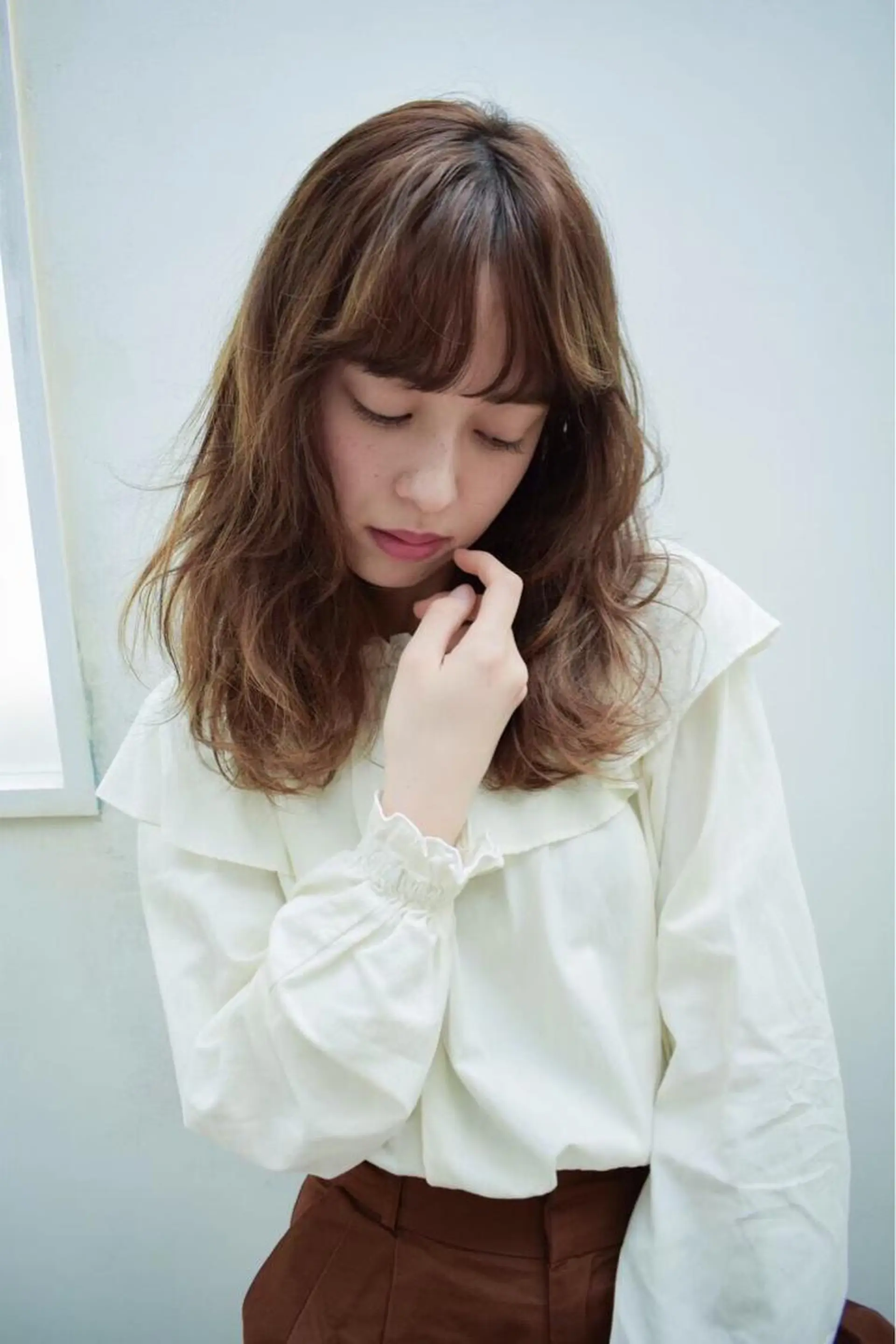 ミディアム カラー パーマ ヘアアレンジ メンズ キッズ ネイル マツエク・マツパ カット ヘアカラー トリートメント MODEK's西宮店 マネージャー神道有基のヘアスタイル