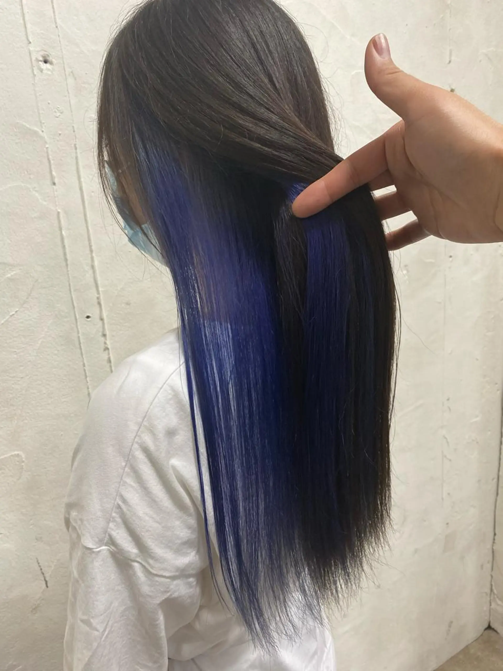 ロング カラー ブルーカラー インナーカラー ヘアカラー ALLY（アリー）所属・ミニモお気に入り数 No.1宍戸雄弥のヘアスタイル