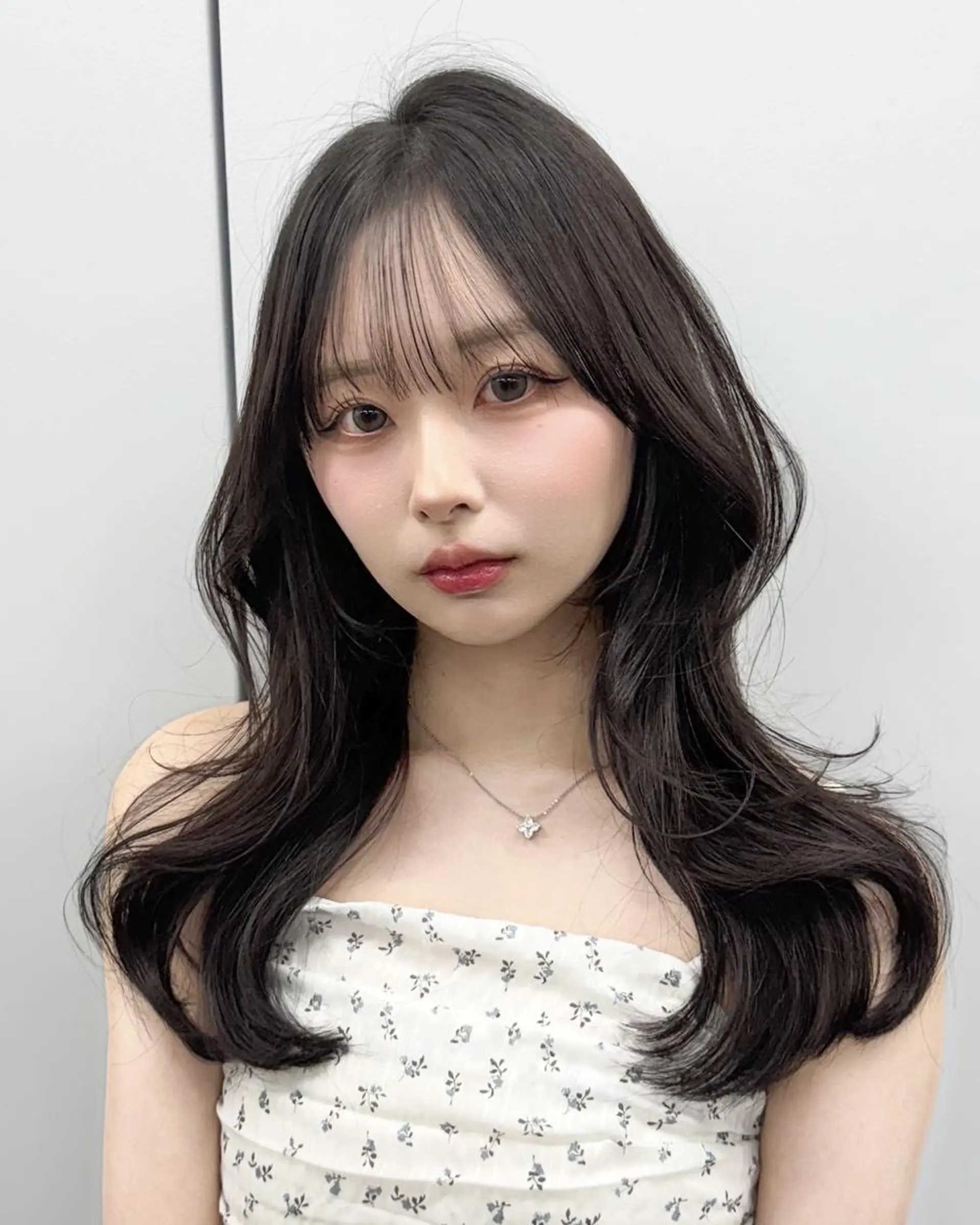 ロング カラー 韓国暗髪🇰🇷レイ ヤー🤍JUICEのヘアスタイル