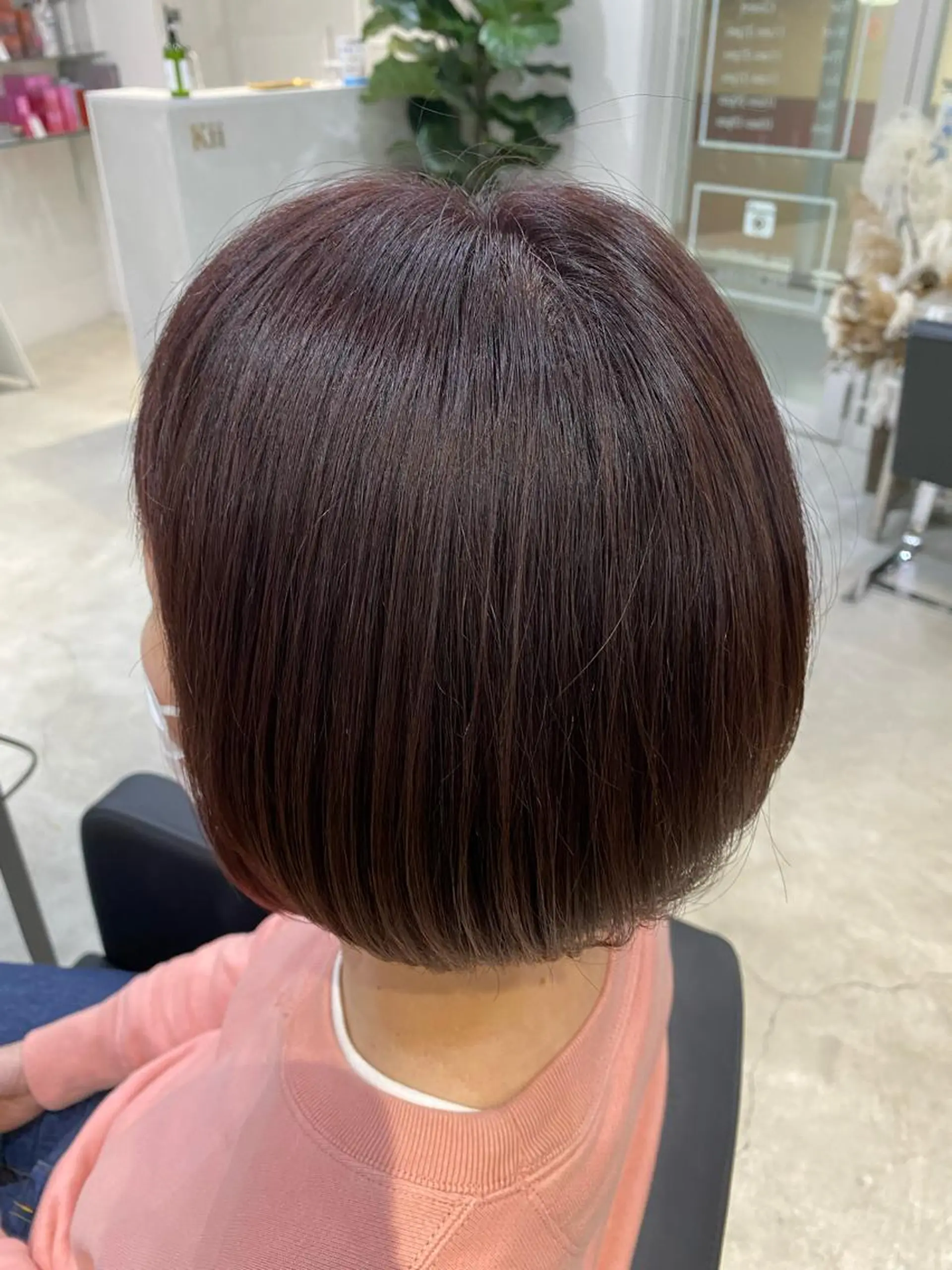 ショート カラー ブラウンカラー ピンクカラー ピンクブラウン 中西 きょうかのヘアスタイル