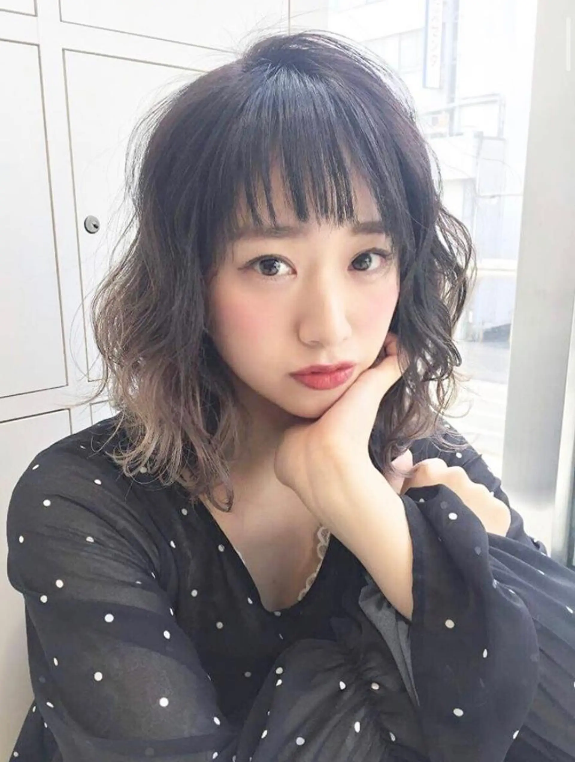 ミディアム 🦋ミルクティーベー ジュ🦋mayukiのヘアスタイル