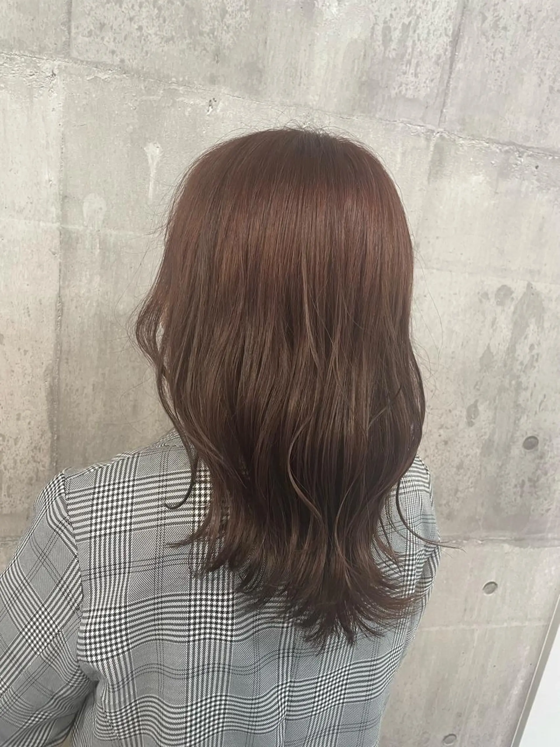 カラー ブラウンカラー ピンクカラー カット ヘアカラー _WHITE浜松店 もえかのヘアスタイル