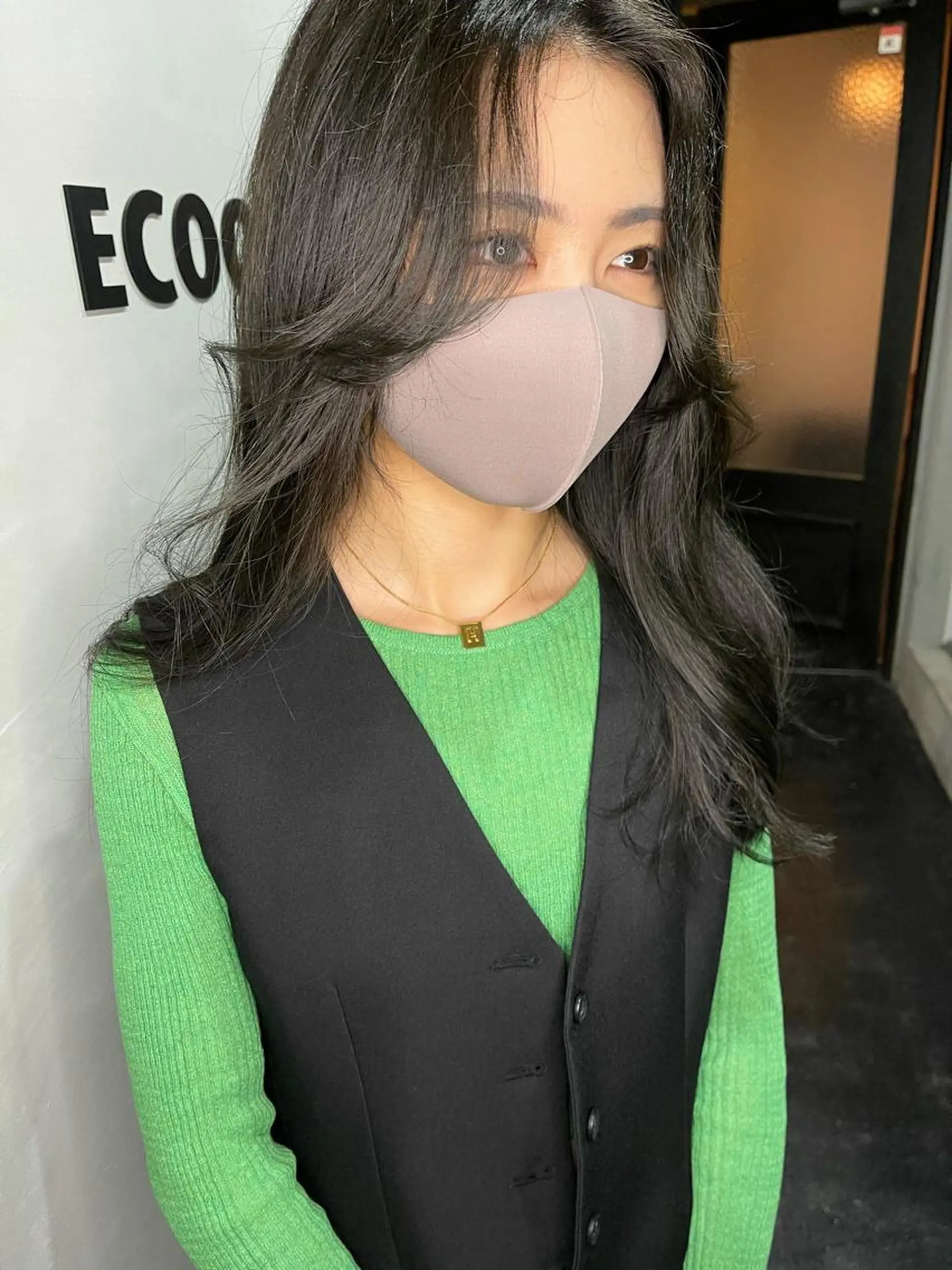 ロング カット ヘアカラー 韓国 / 中国ヘア 🦋Noniのヘアスタイル