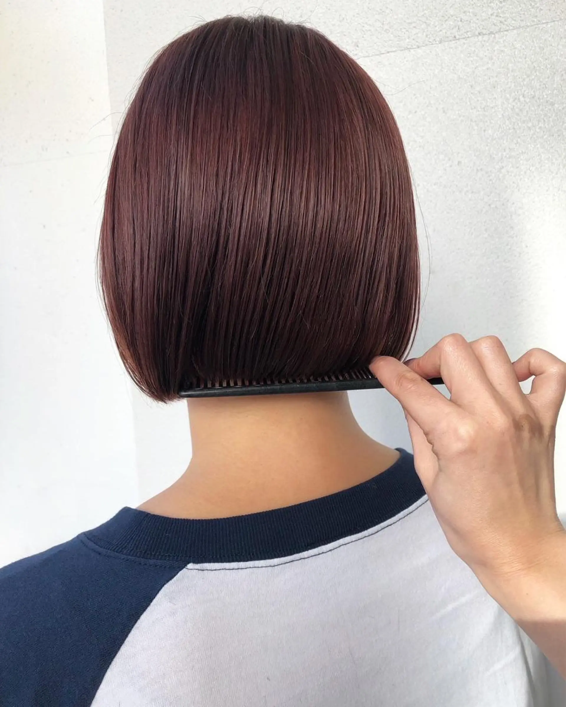 ショート カラー 新潟/万代/レイヤー 韓国風/明間未来のヘアスタイル