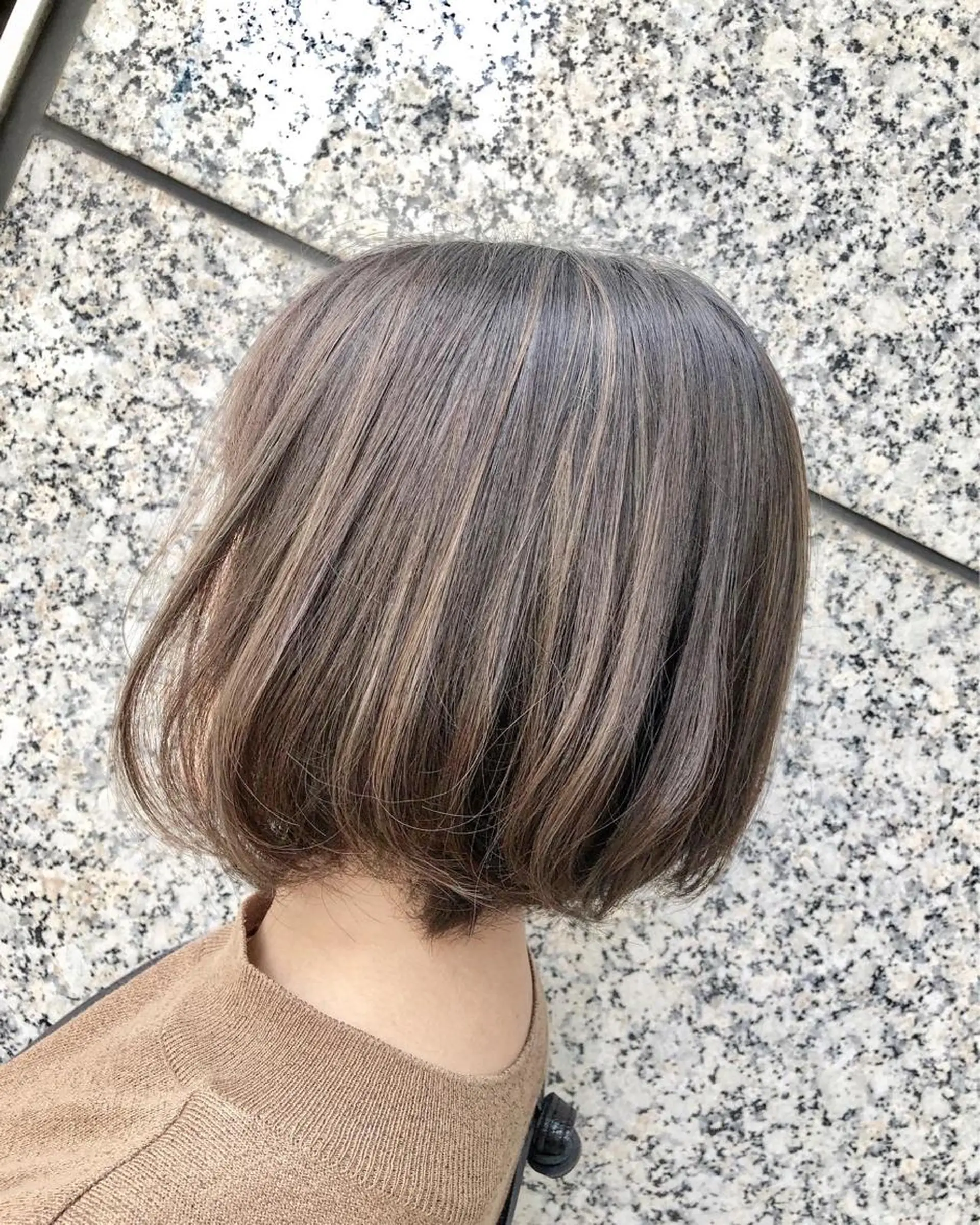 ミディアム カラー ハイライトカラー ハイライト ヘアカラー トリートメント 平田 たかしのヘアスタイル