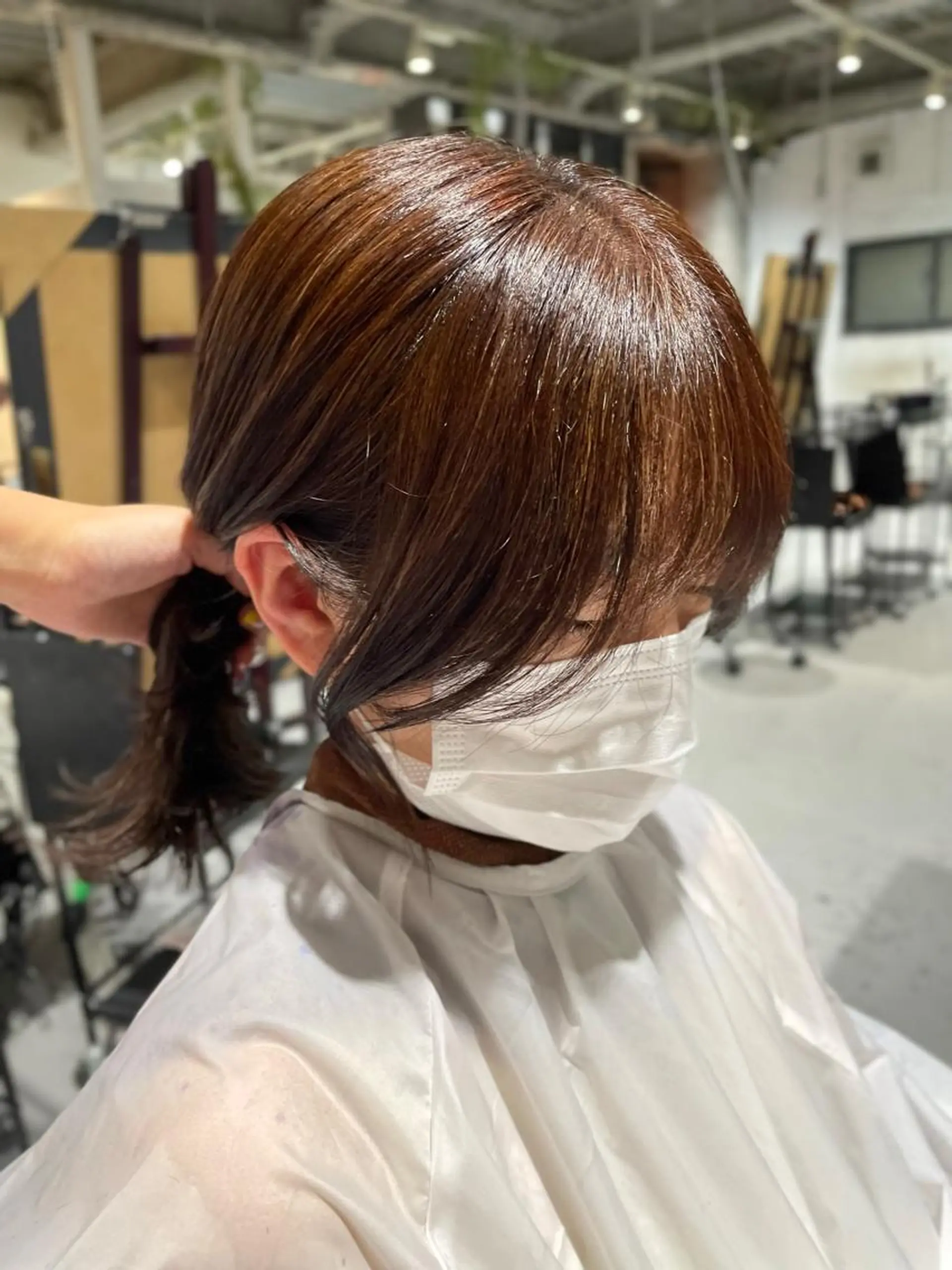 セミロング ヘアアレンジ カット Manami ♡のヘアスタイル