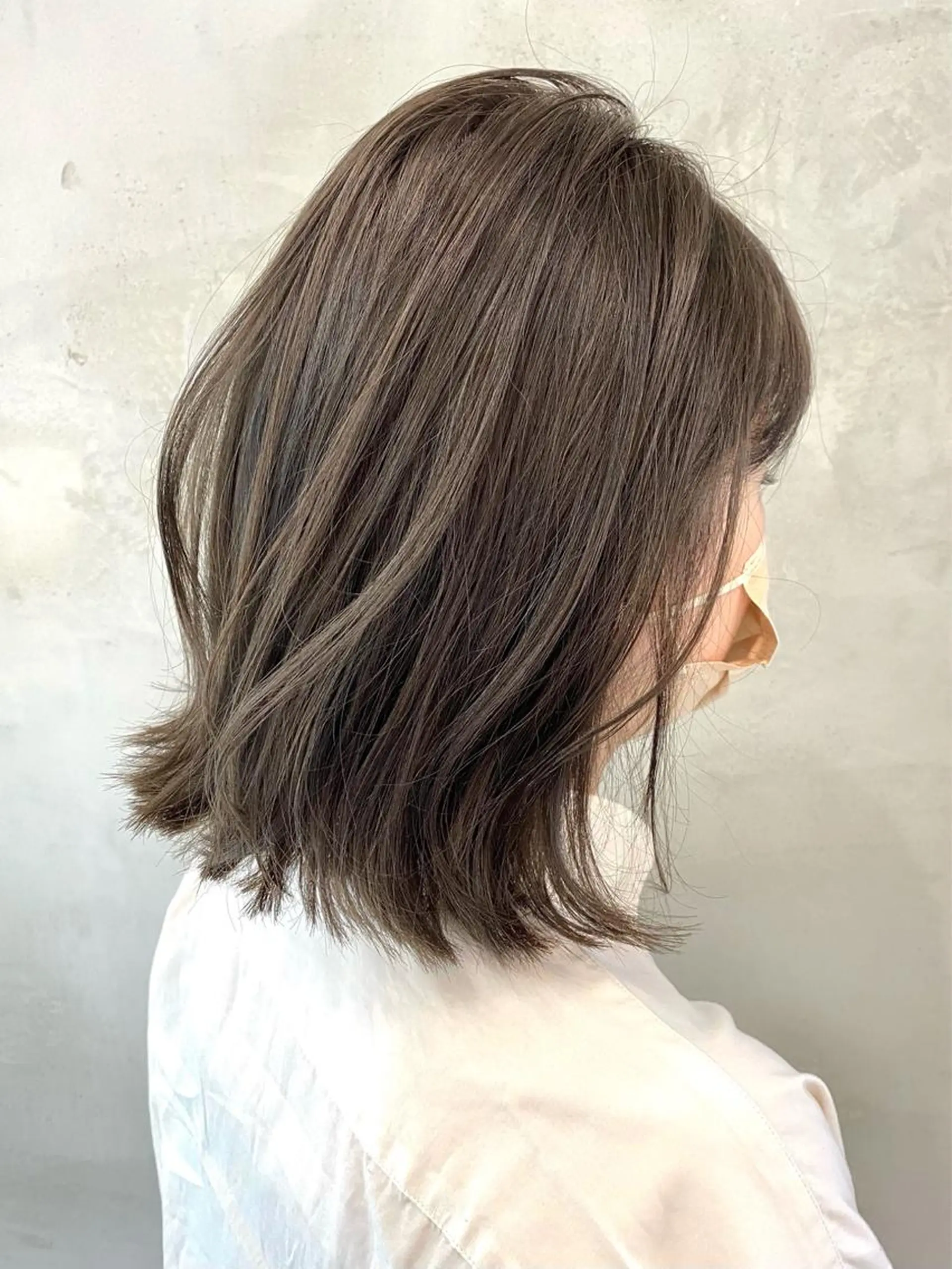 ミディアム カラー ベージュカラー ブリーチ ミント ミントベージュ ブリーチなしカラー カット ヘアカラー トリートメント pesca 長町南店 OIKAWAのヘアスタイル