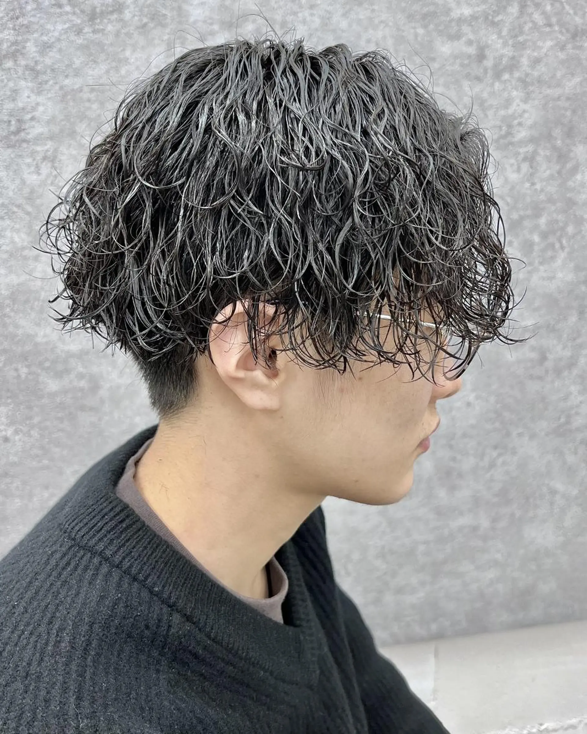 パーマ メンズ カット パーマ GLOP HOMME 店長　アオトのヘアスタイル