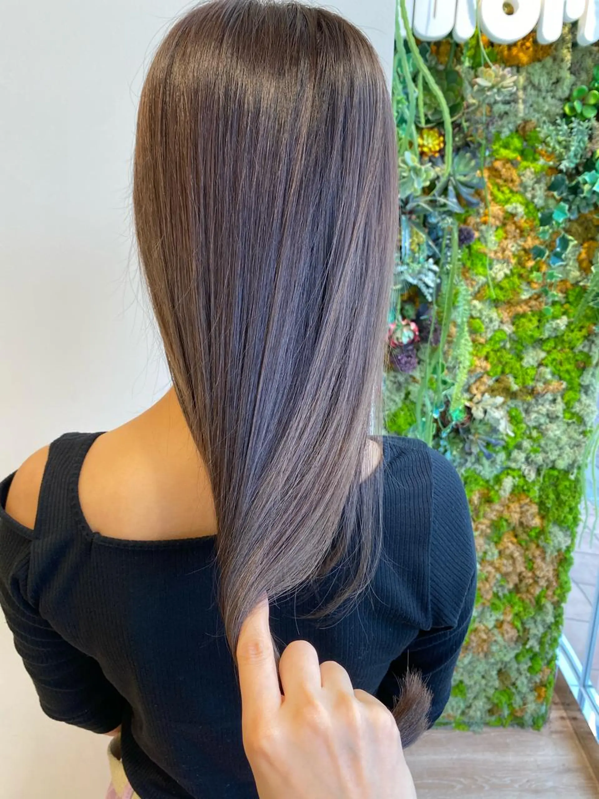 ロング カラー ブリーチ ラベンダーカラー ブリーチなしカラー ヘアカラー ayaka #パーマ#アレンジのヘアスタイル