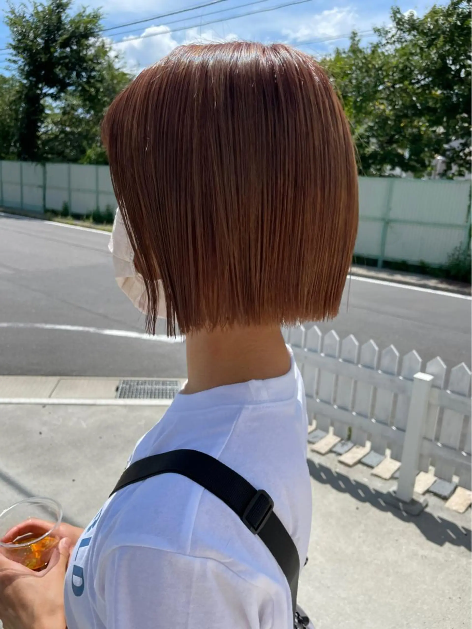 ショート カラー ブラウンカラー ボブ カット ヘアカラー トリートメント milk所属・キノシタ マユのヘアスタイル