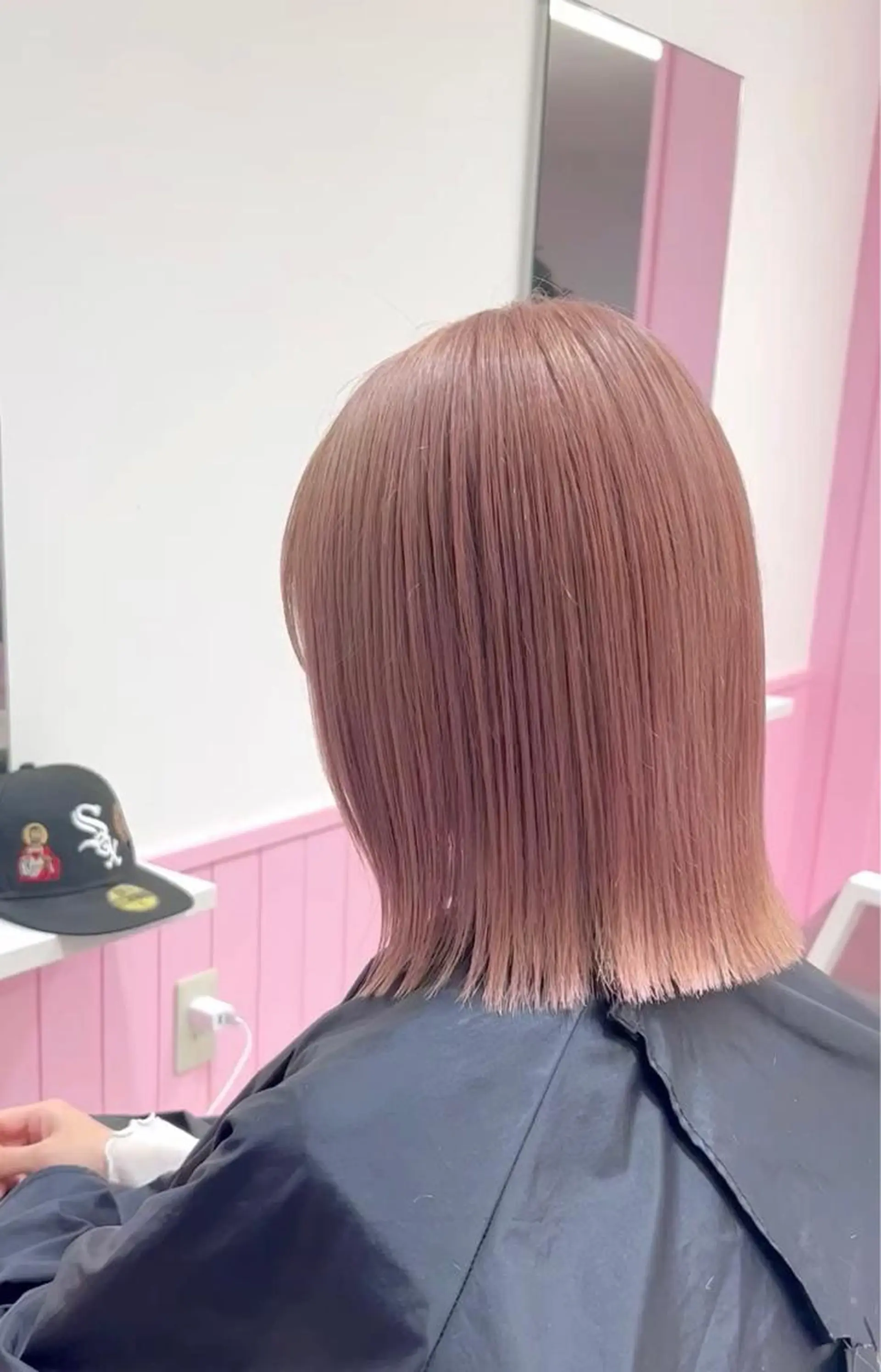 ミディアム ヘアカラー トリートメント ハイトーン♡ブリーチ ♡エクステ♡nanaのヘアスタイル