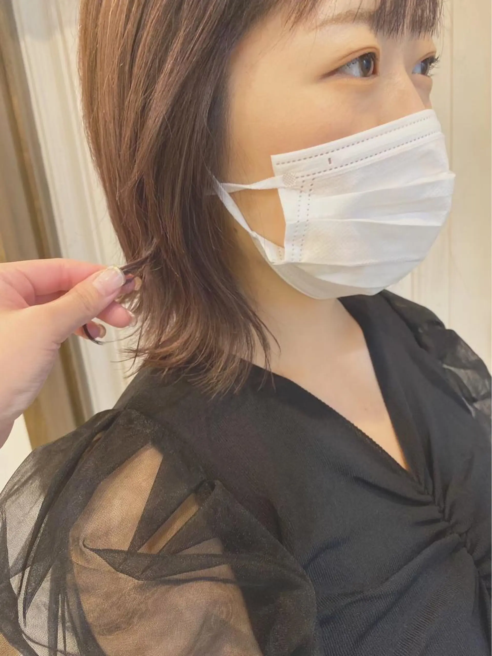 ミディアム カラー ゆうこ 🩷🩶のヘアスタイル