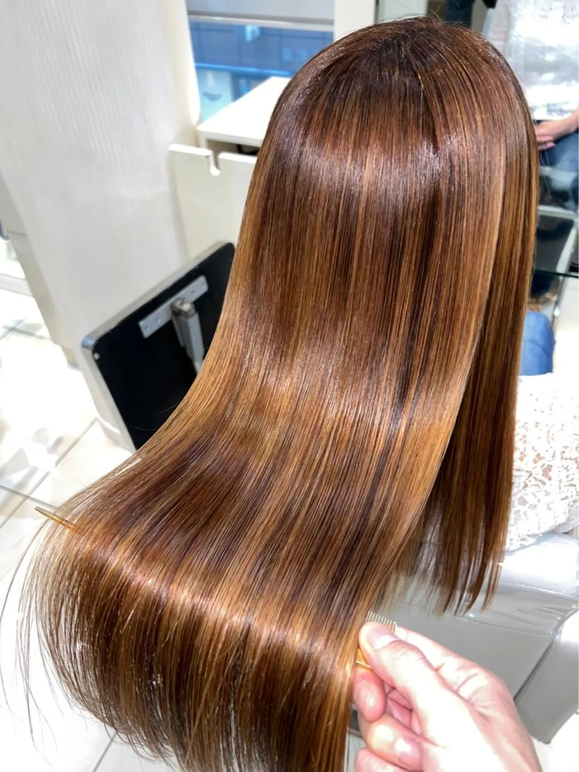 ロング カット 縮毛矯正 トリートメント ✨髪を傷ませない✨ 吉田ひじりのヘアスタイル