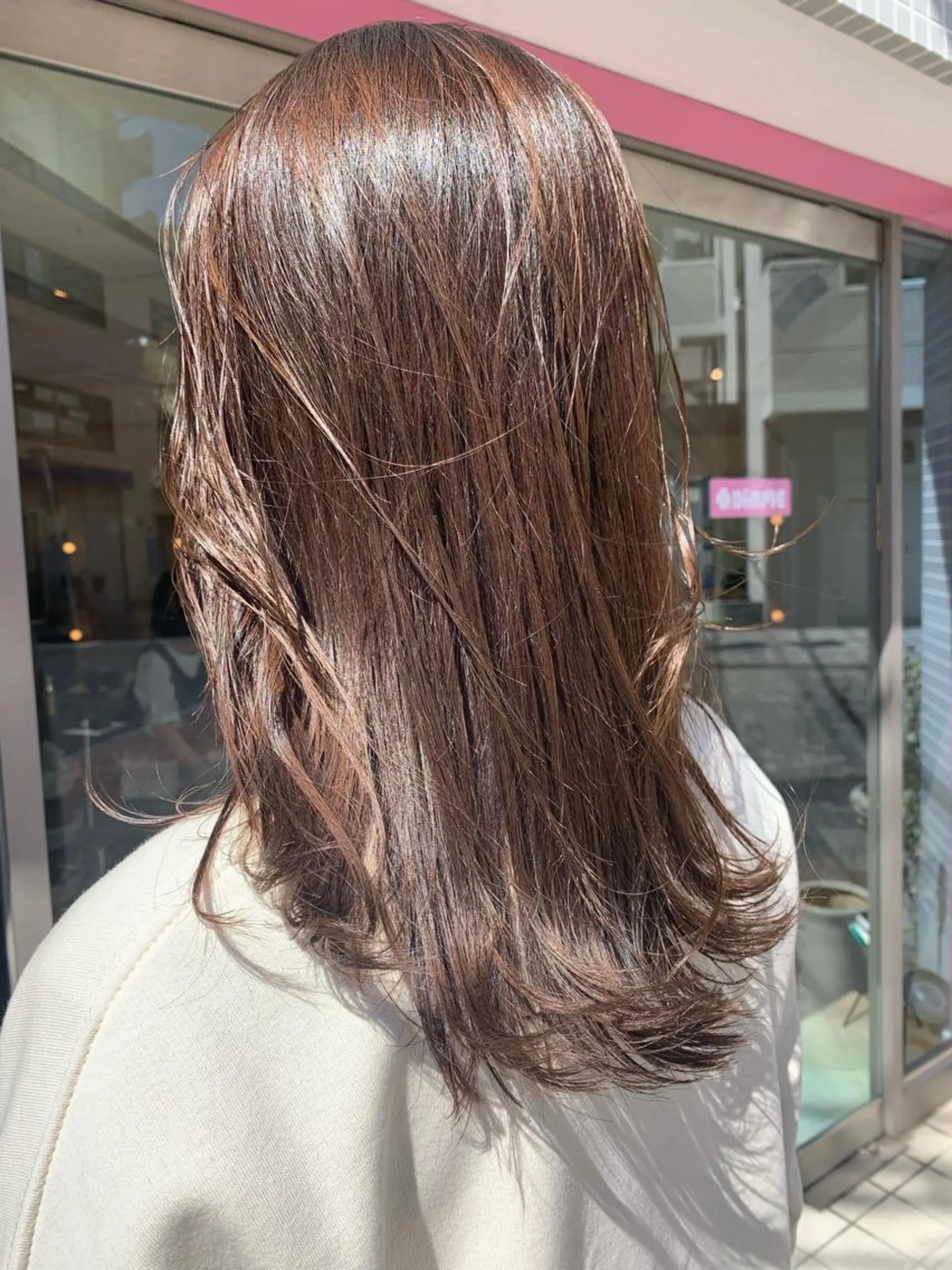 セミロング カラー ヘアカラー トリートメント ヘアセット DiMPlE  ディンプル所属・🌸スタイリスト 山浦美恵のヘアスタイル