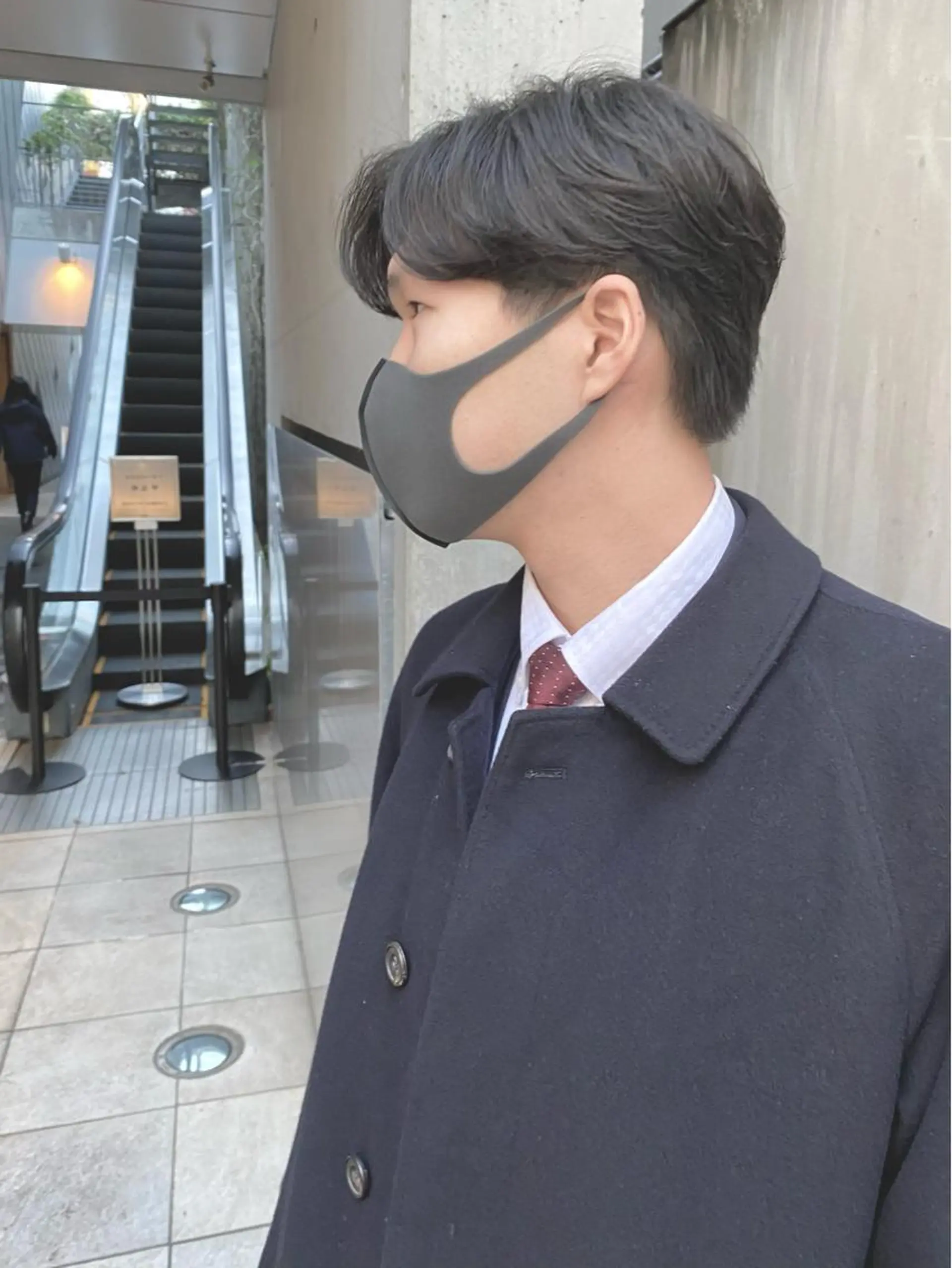 ショート パーマ メンズ センターパート メンズ韓国風 韓国風ヘア 新代田美容室×透明感 ☘️【佐野吉聖】🍀のヘアスタイル
