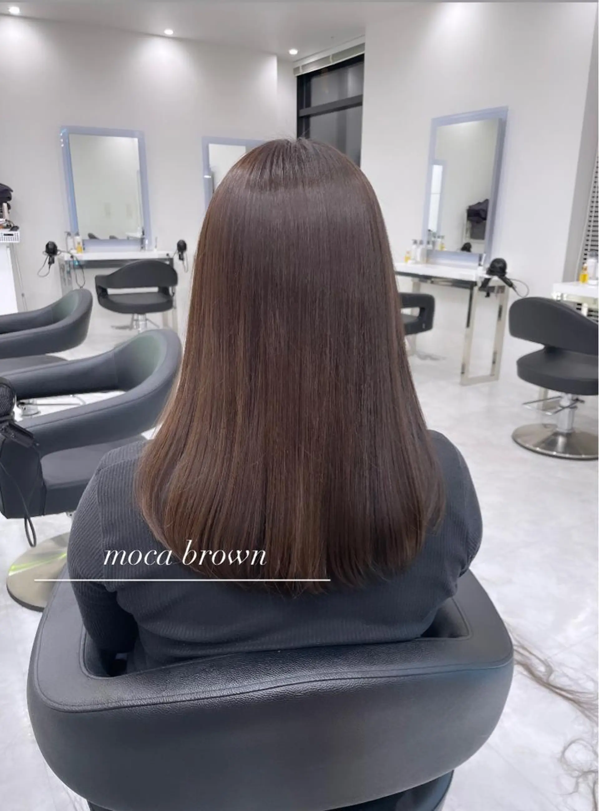 セミロング カラー ヘアアレンジ Ella所属・nana【艶髪】/ レイヤー/縮毛矯正のヘアスタイル