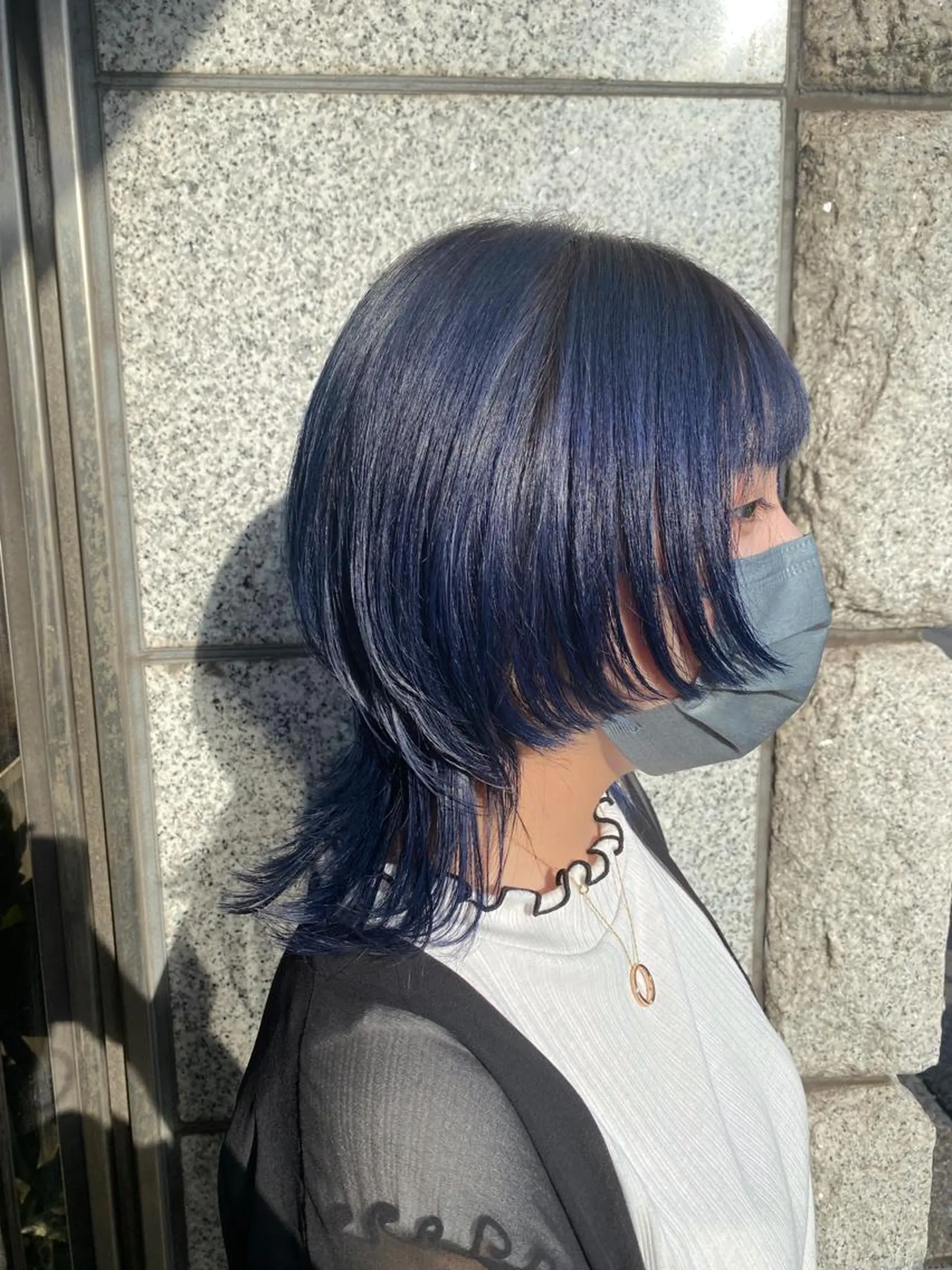 カラー ブルーカラー KURUMI /NINE麻布十番のヘアスタイル