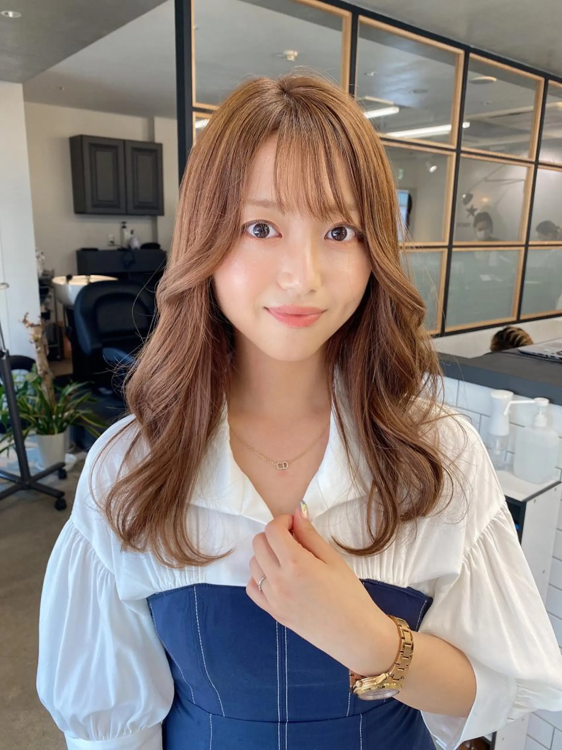 ロング カラー ✨大人韓国風レイヤー ✨吉原 潤✨のヘアスタイル