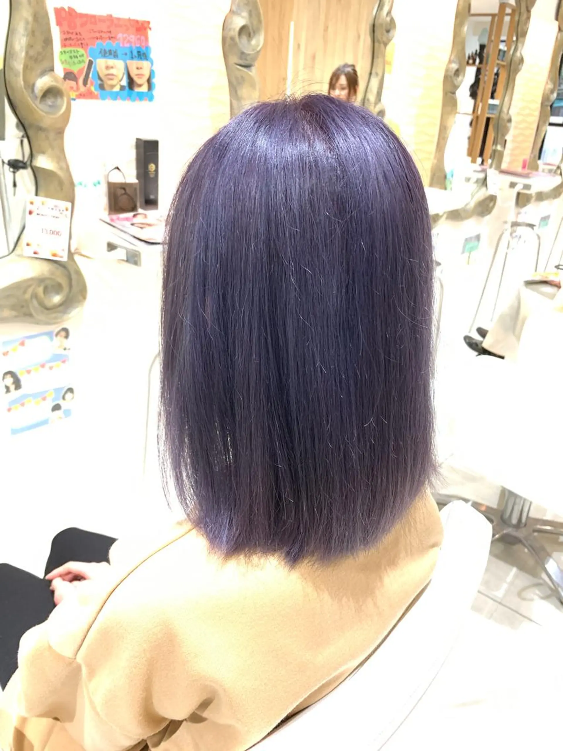 ミディアム カラー ヘアカラー 松吉 純平のヘアスタイル