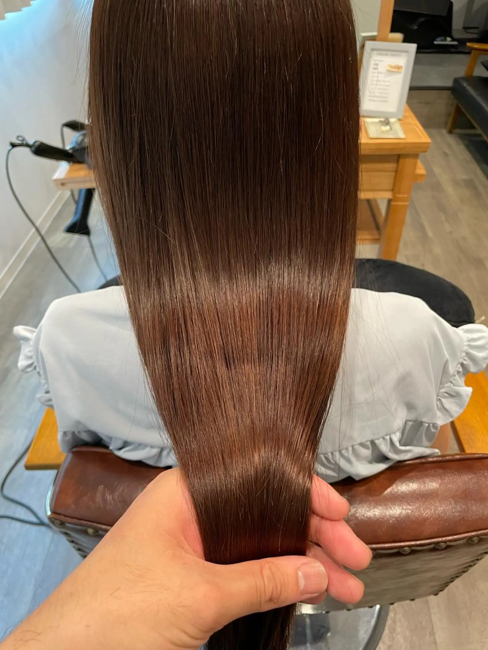ロング カラー 縮毛矯正 カット 縮毛矯正 ALBELY  hair&spa 浜松上島店所属・ダメージさせない 菊池紳吾のヘアスタイル