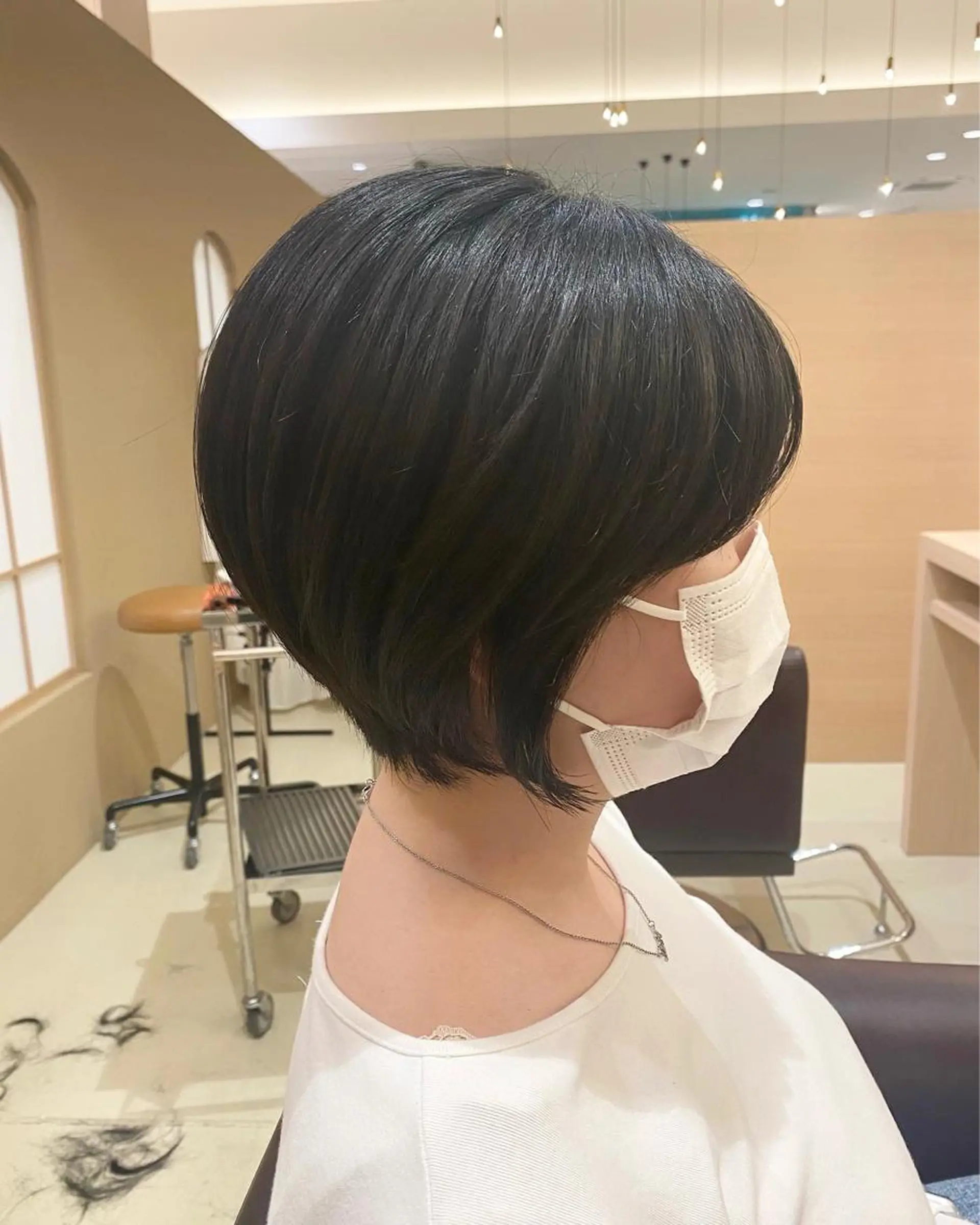 ショート ショートヘア ヘアカラー みやび🫧髪質改善 🫧透明感カラー🫧のヘアスタイル