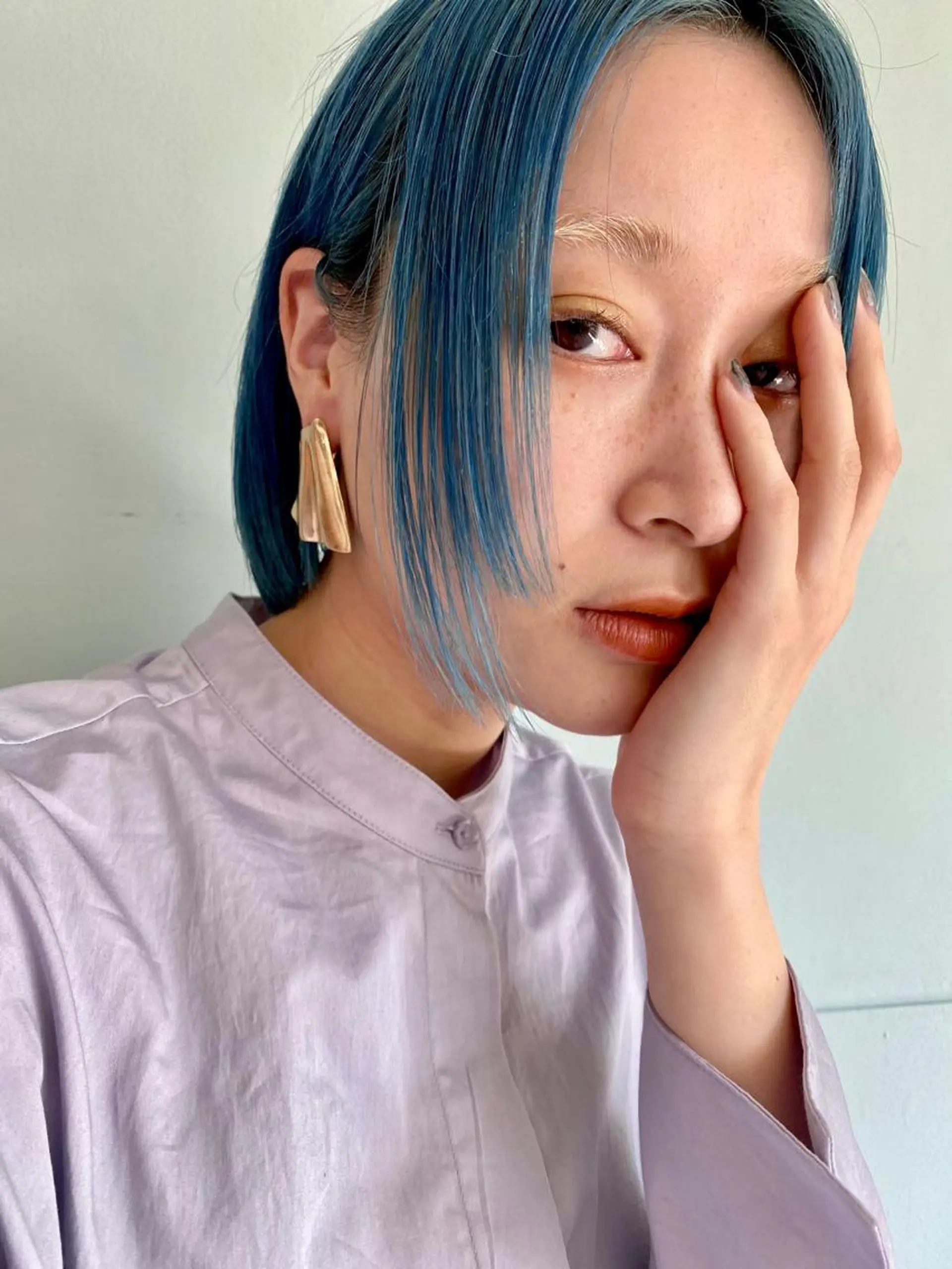 ショート カラー パーマ ヘアアレンジ レイヤー/ 透明感カラー/マドカのヘアスタイル
