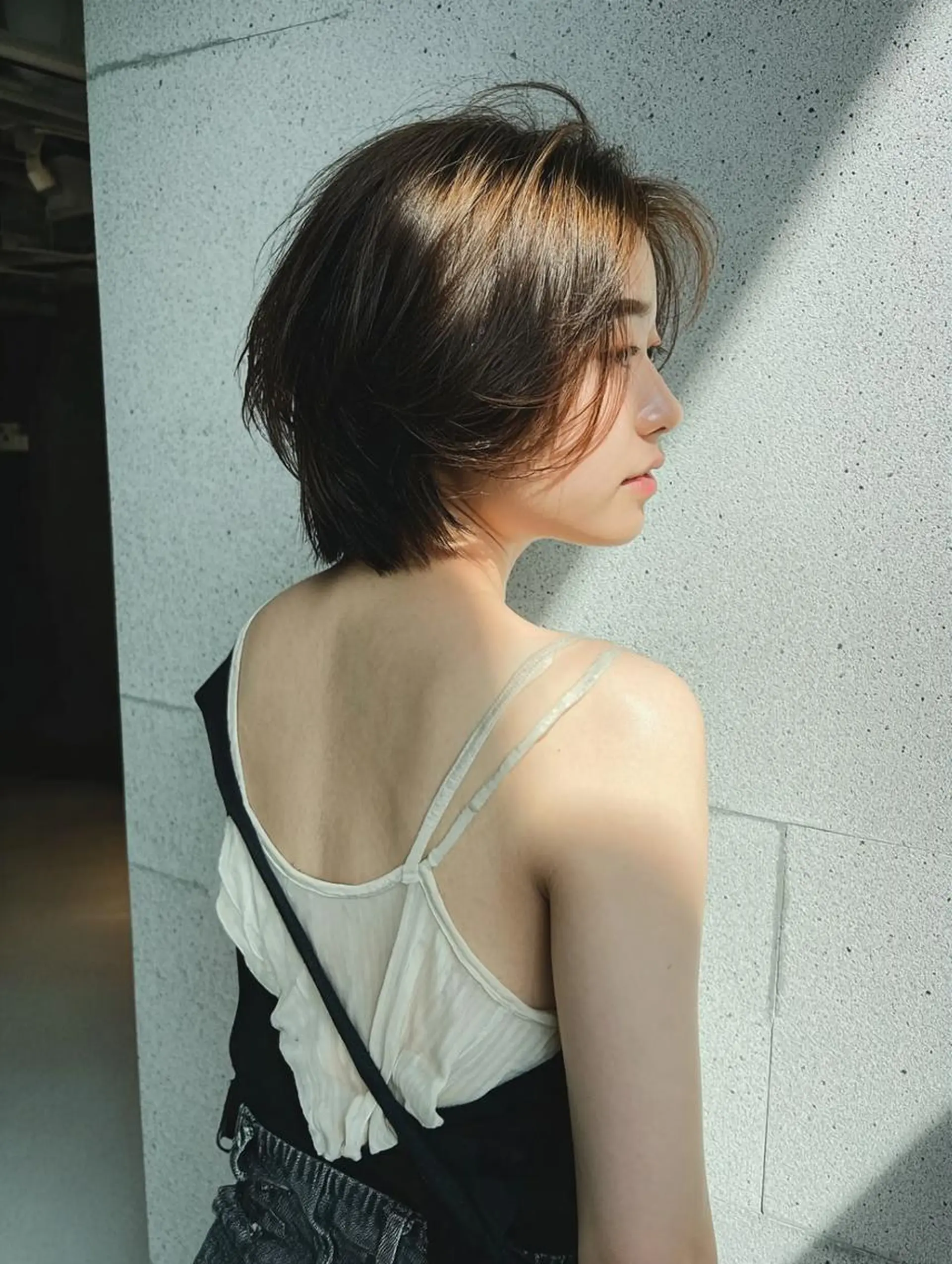 ショート くびれヘア レイヤーカット カット ヘアカラー トリートメント ショート＆ボブ🦋 shell立川🫧のヘアスタイル