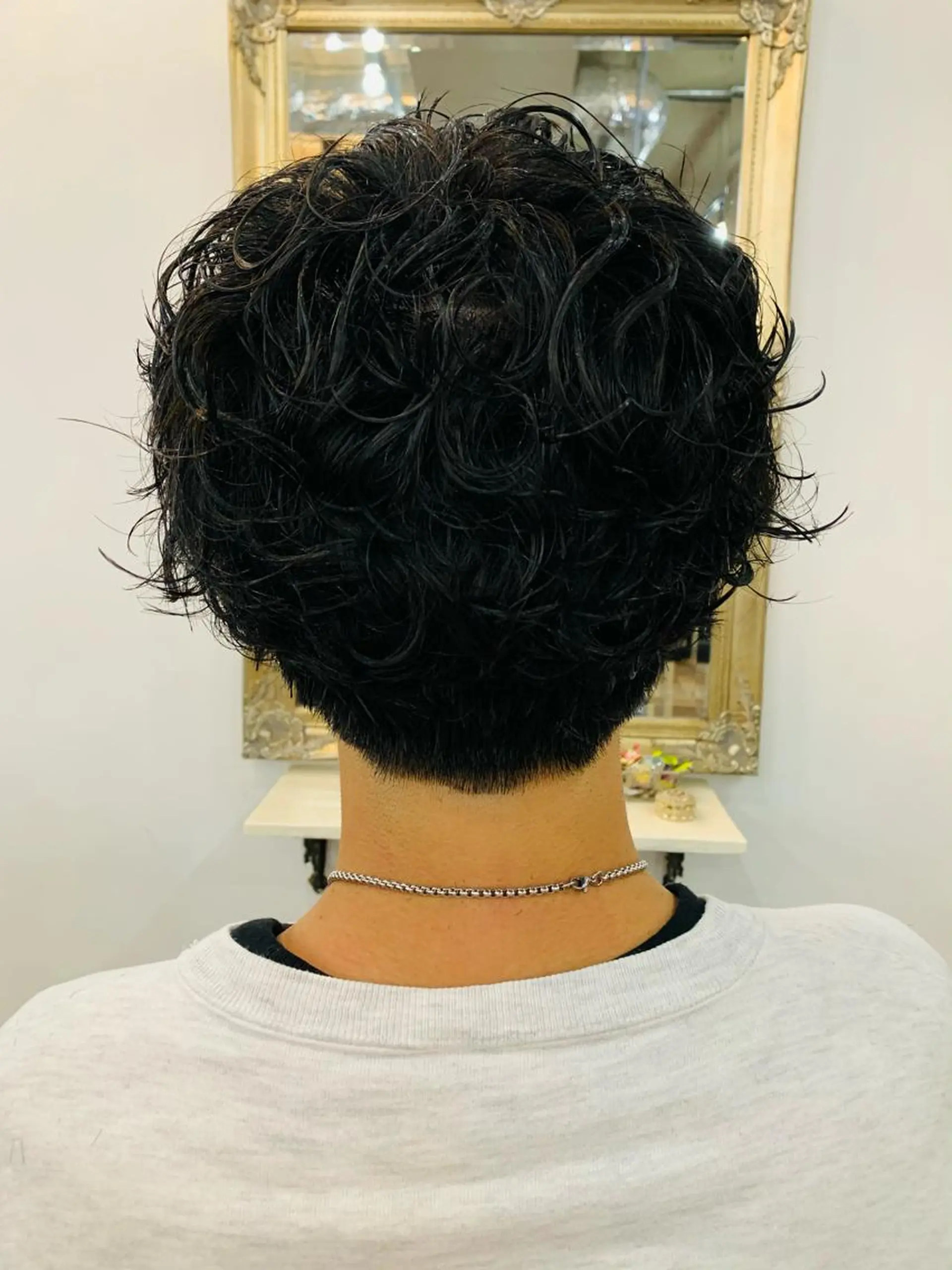 ショート パーマ メンズ おおたかの森/透 明感/小林のヘアスタイル