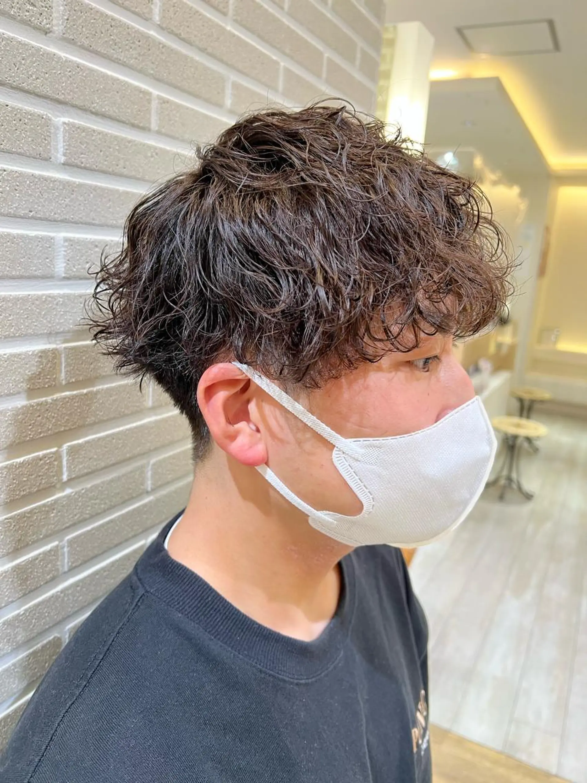 パーマ メンズ メンズパーマ 波巻きパーマ カット パーマ 赤本悠斗波巻きパーマ メンズパーマのヘアスタイル