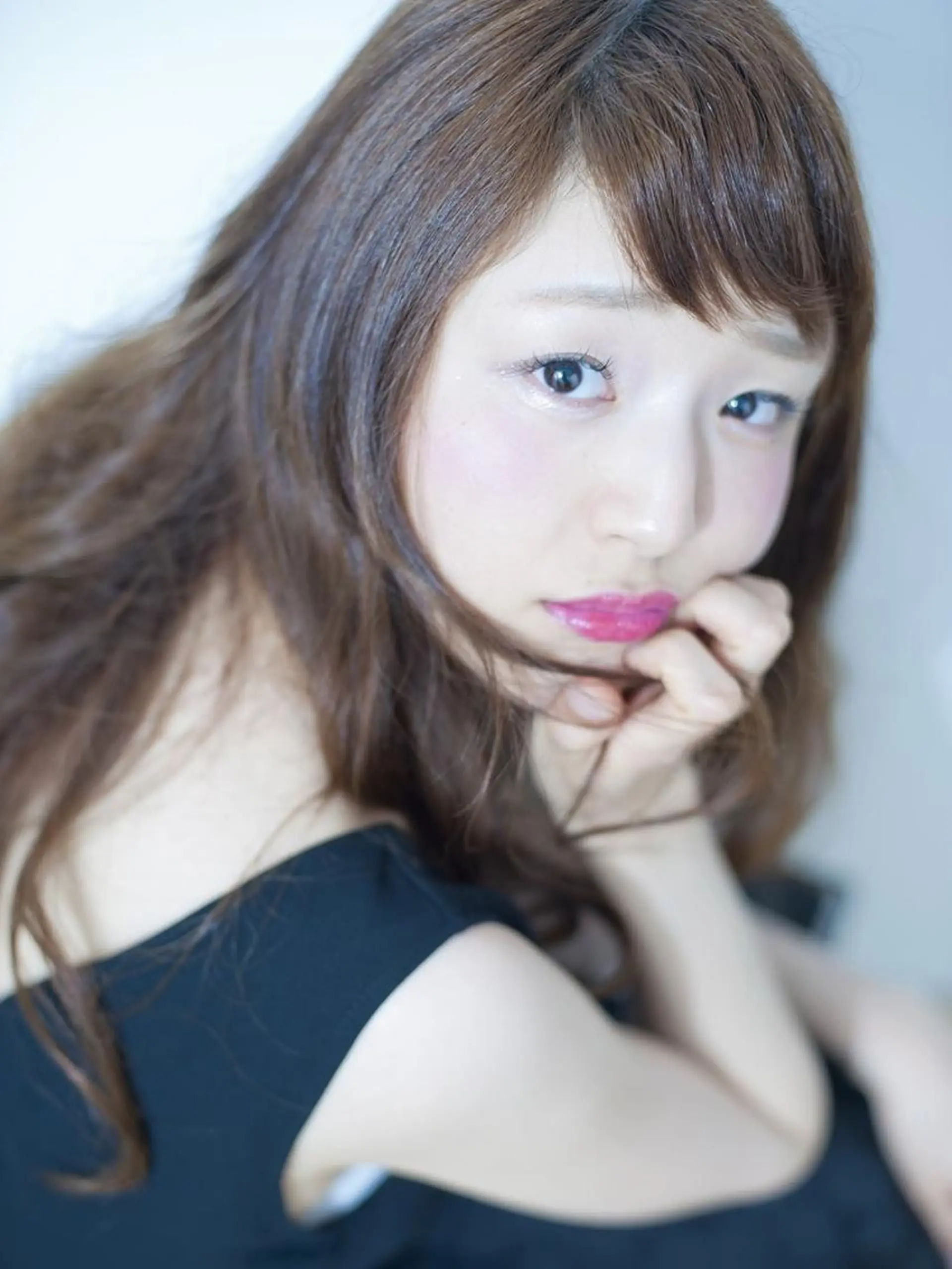 セミロング カラー パーマ 透明感カラー 小顔カット ✨hair make flencia✂️✨のヘアスタイル