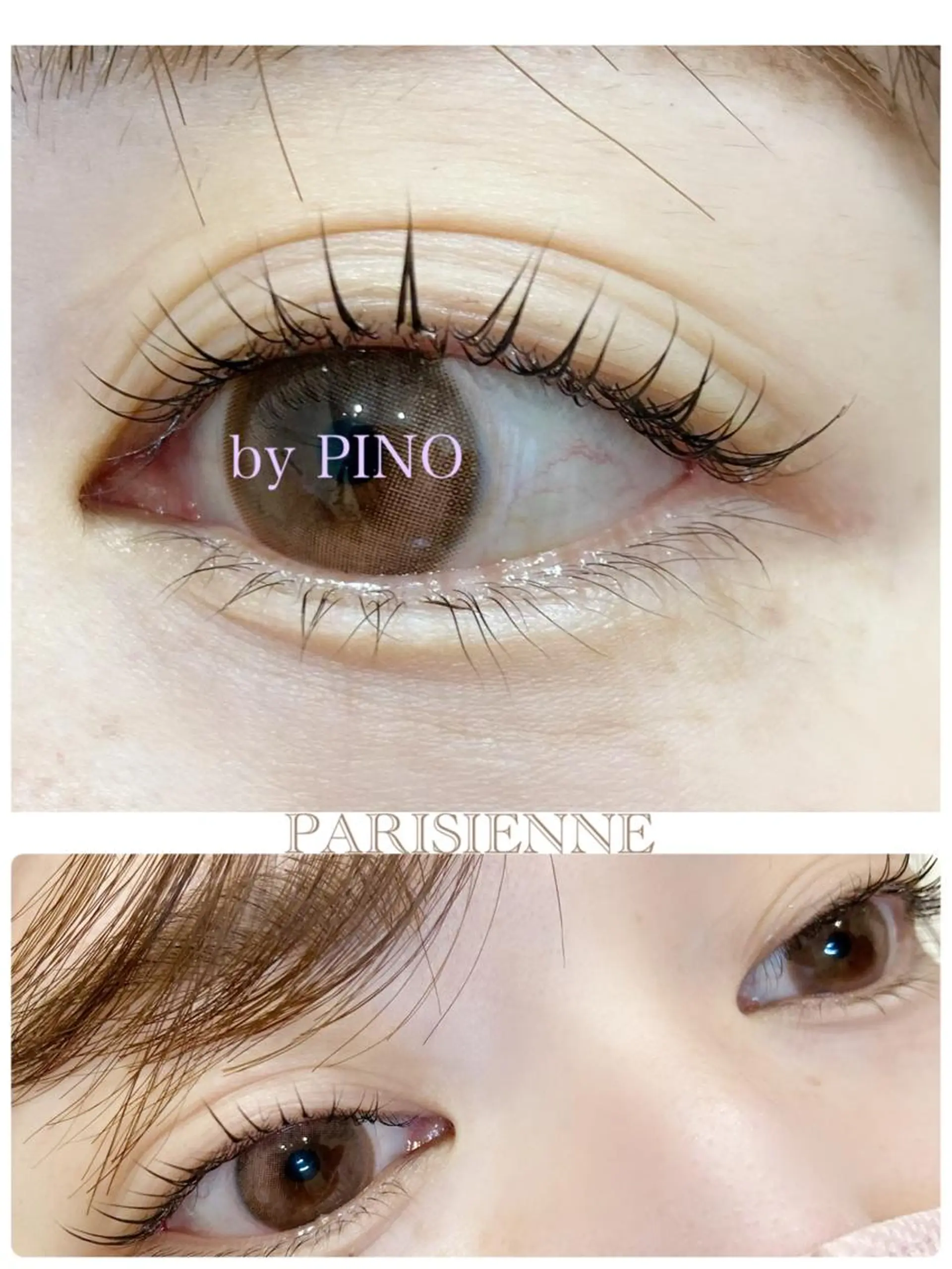 マツエク・マツパ パリジェンヌラッシュリフト EYELASHSALON  PINO所属・eyelash salon PINOのマツエク・マツパデザイン